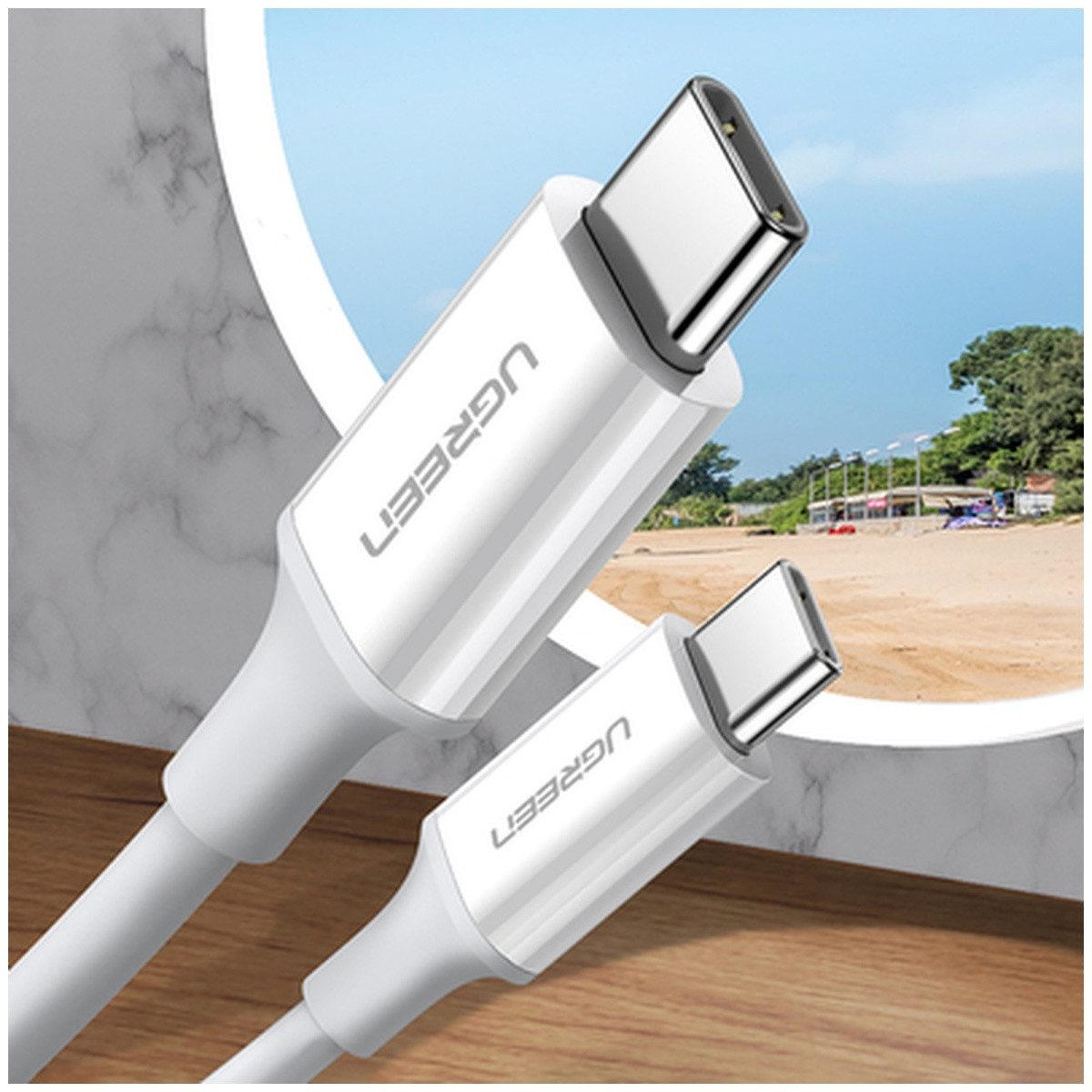 UGREEN Ugreen US264 60518 USB-C USB-C PD QC AFC Kabel 1 m Smartphone-Ladegerät