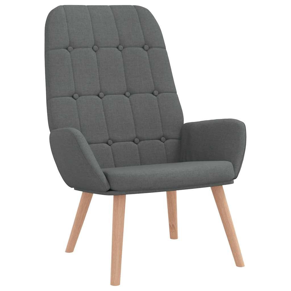 vidaXL Sessel Relaxsessel mit Hocker Dunkelgrau günstig online kaufen