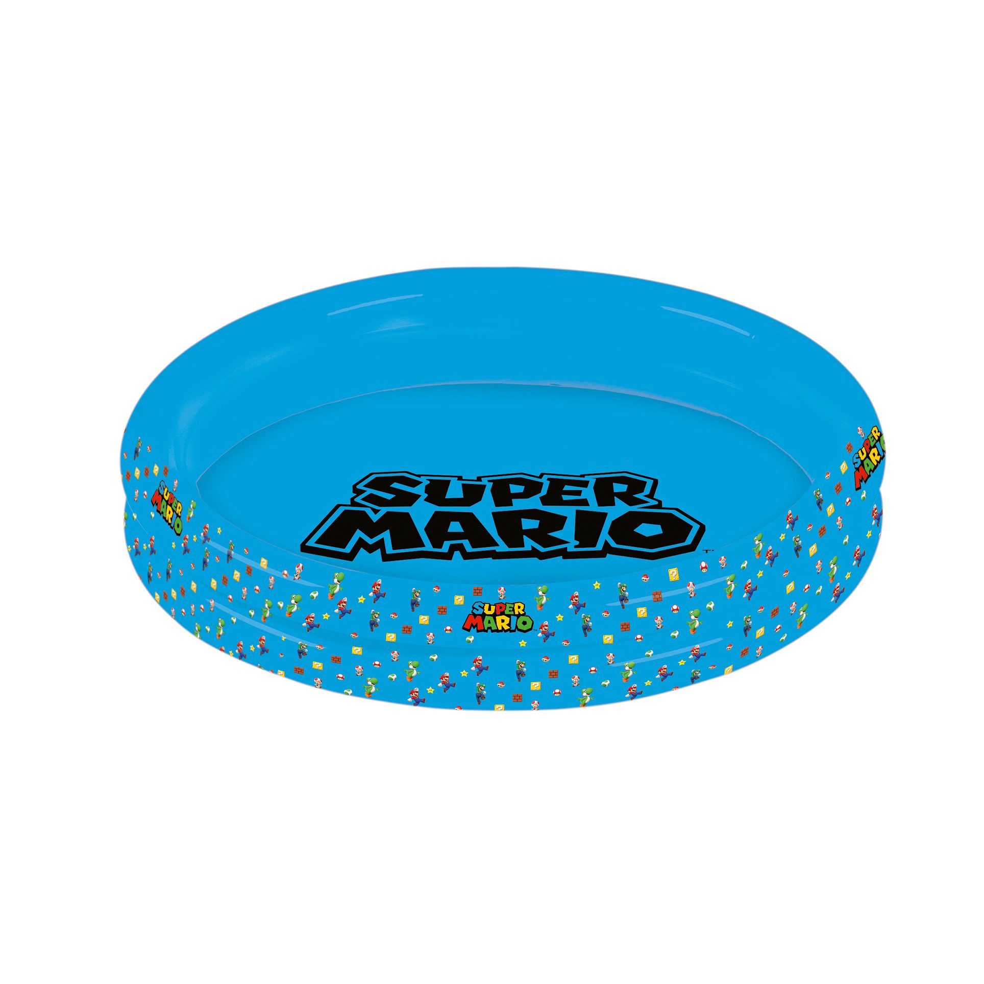 Happy People Planschbecken 2 Ring Pool Super Mario Planschbecken 150x25cm, mit bedrucktem Boden