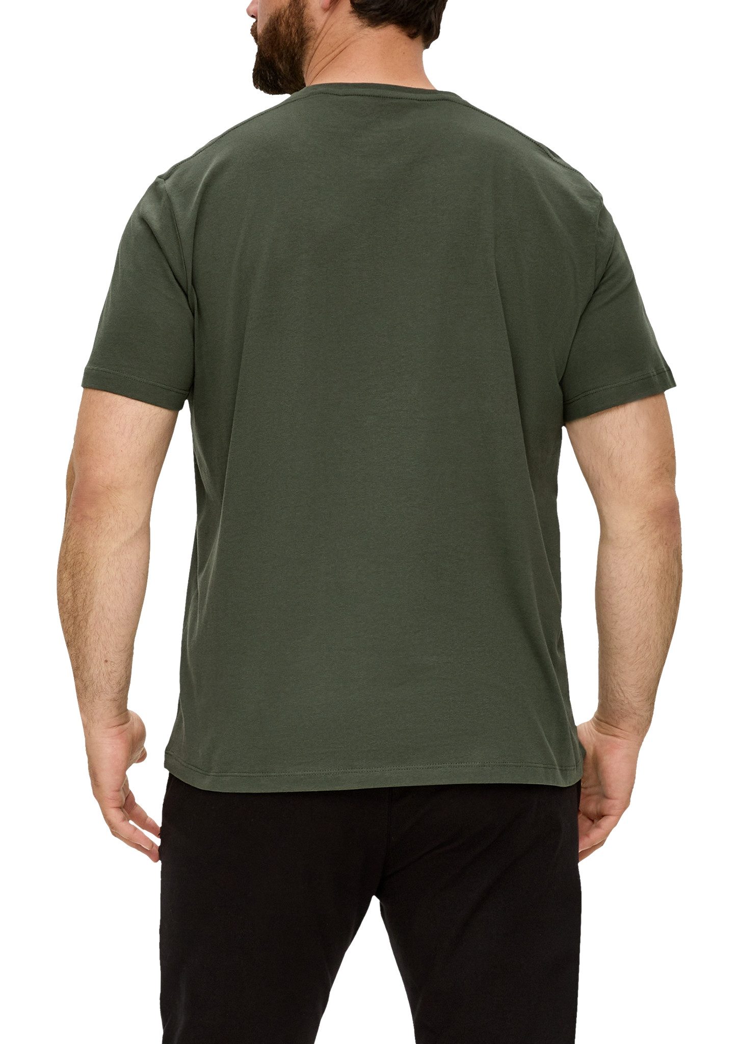 s.Oliver Men Big Sizes Kurzarmshirt mit Logo-Print/Große Größen günstig online kaufen