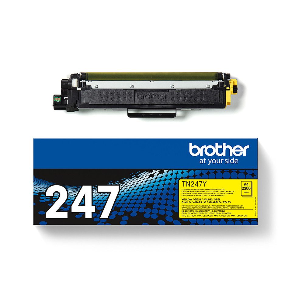 Brother Toner TN-247Y Gelb (ca. 2300 Seiten) Tintenpatrone