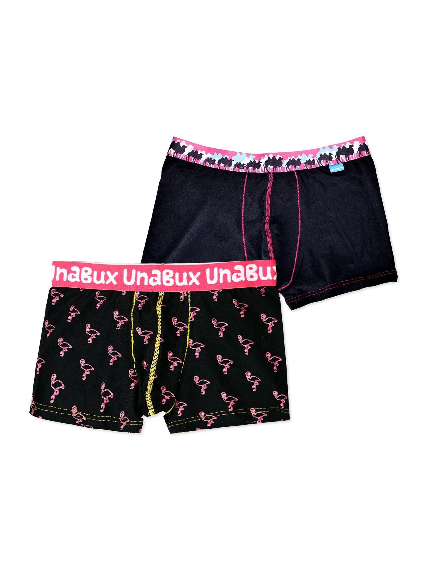 UnaBux Boxer Briefs JAMES FLAMINGO / FIVE FINGERS Doppelpack Boxershorts (2-St) CAMEL CARAVANE