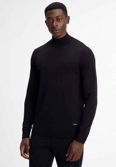Calvin Klein Strickpullover »TENCEL-BLEND MOCK NECK SWEATER« mit Stehkragen