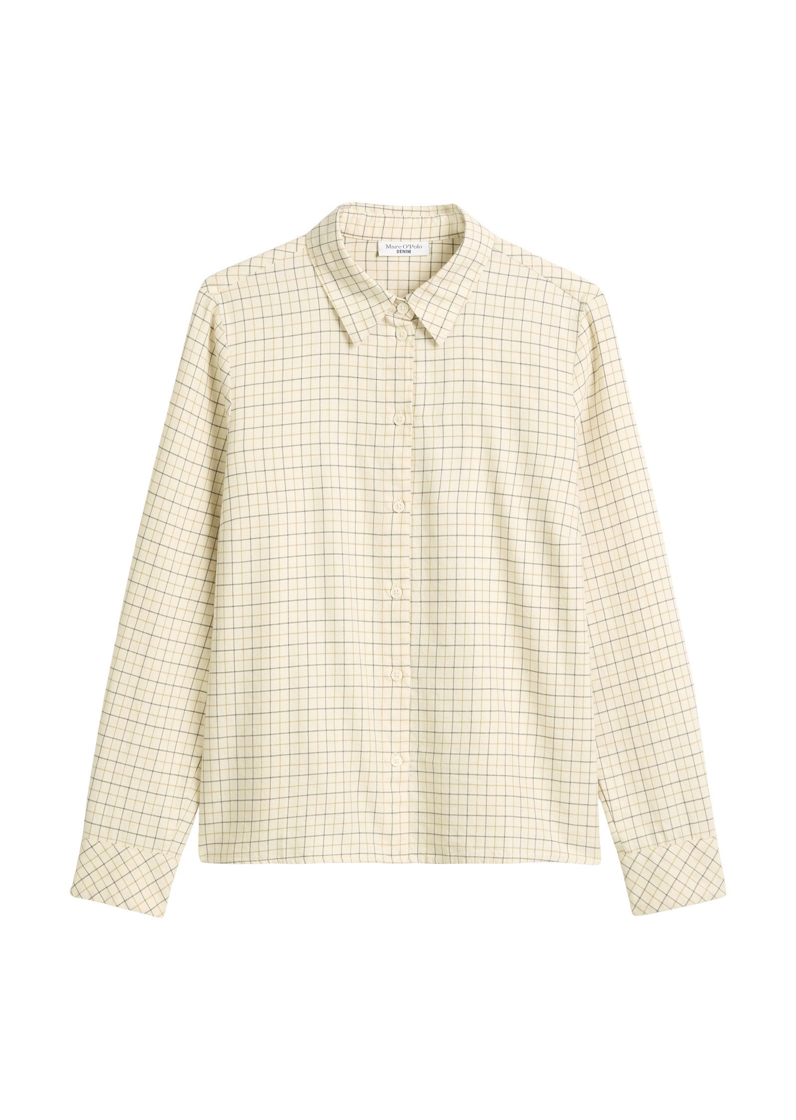Langarmbluse in softer Flanell-Qualität