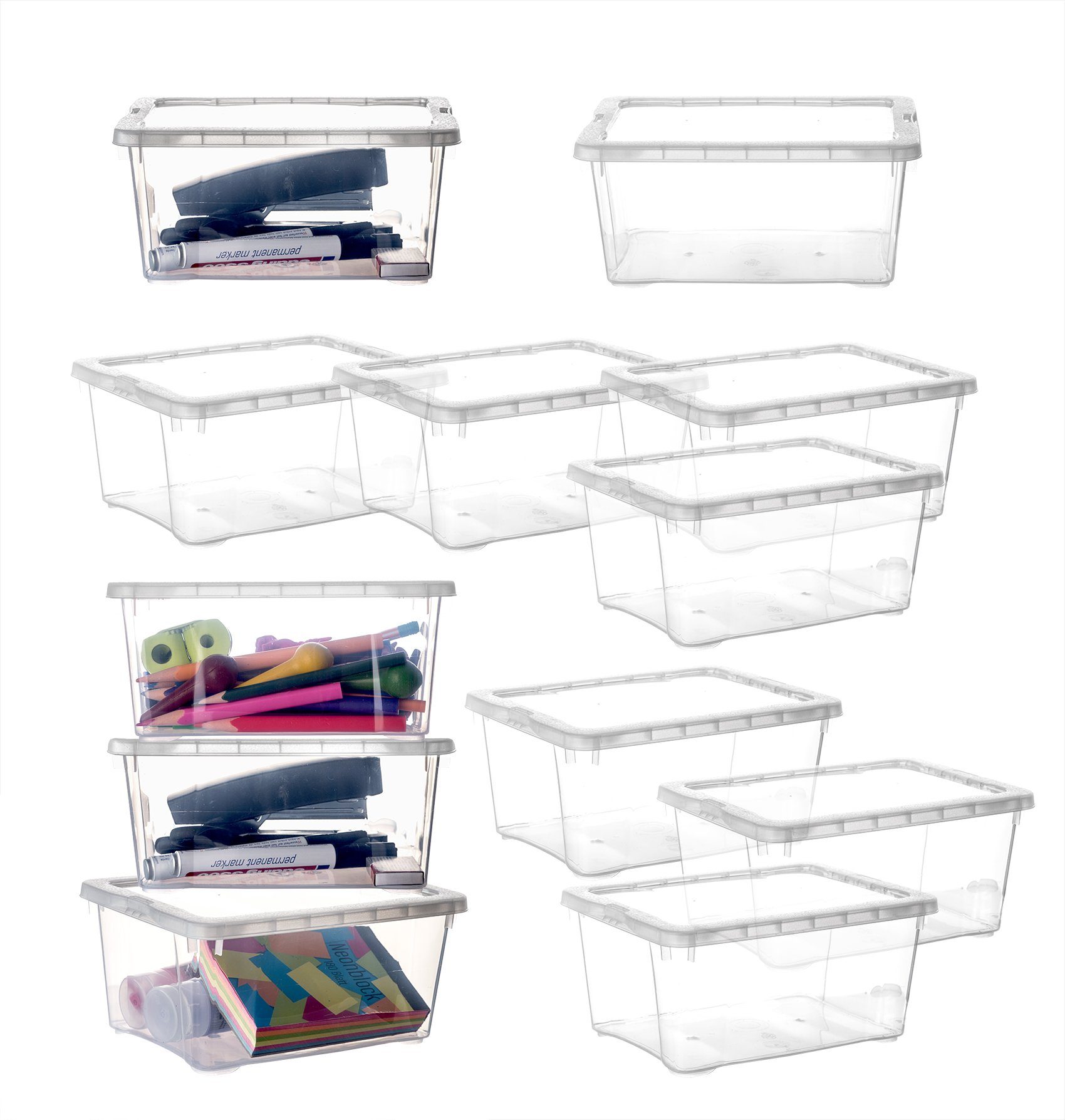 BigDean Aufbewahrungsbox Aufbewahrungsboxen mit Deckel 1,7L günstig online kaufen