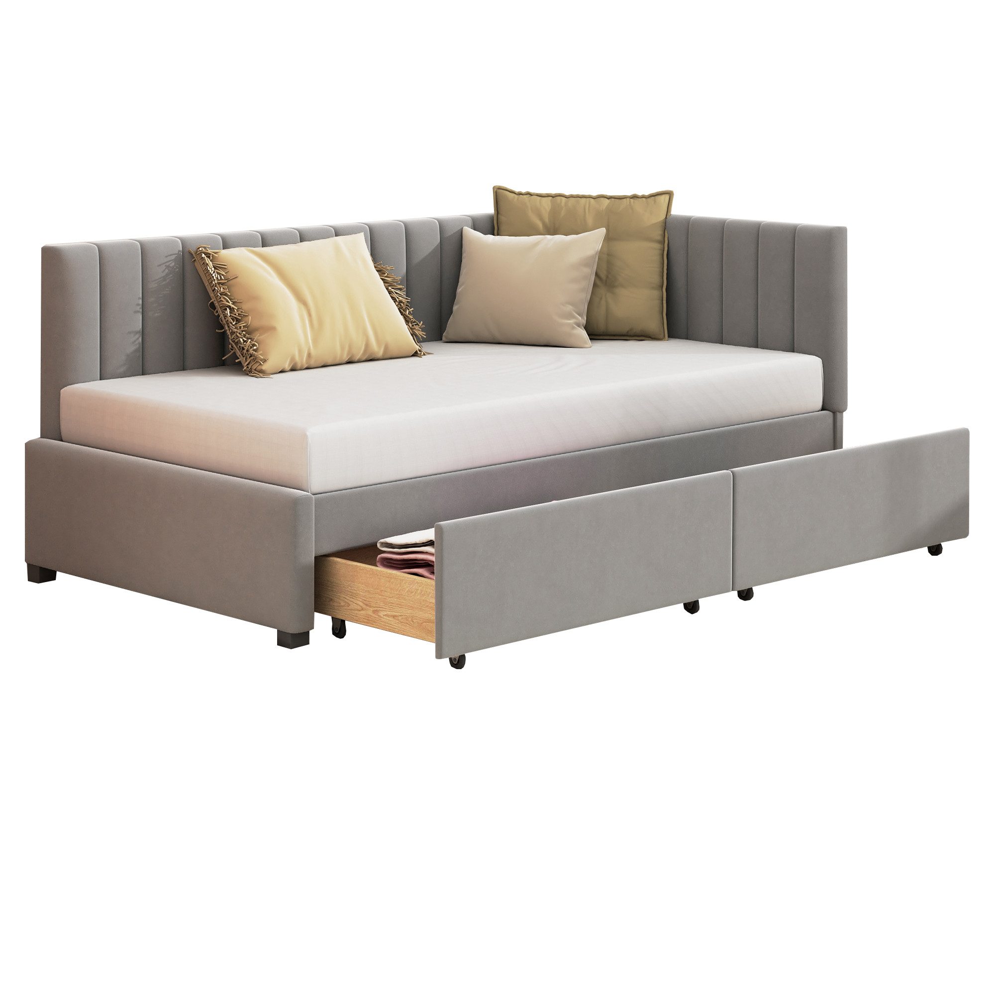 MODFU Schlafsofa Polsterbett Daybett Tagesbett Gästebett günstig online kaufen