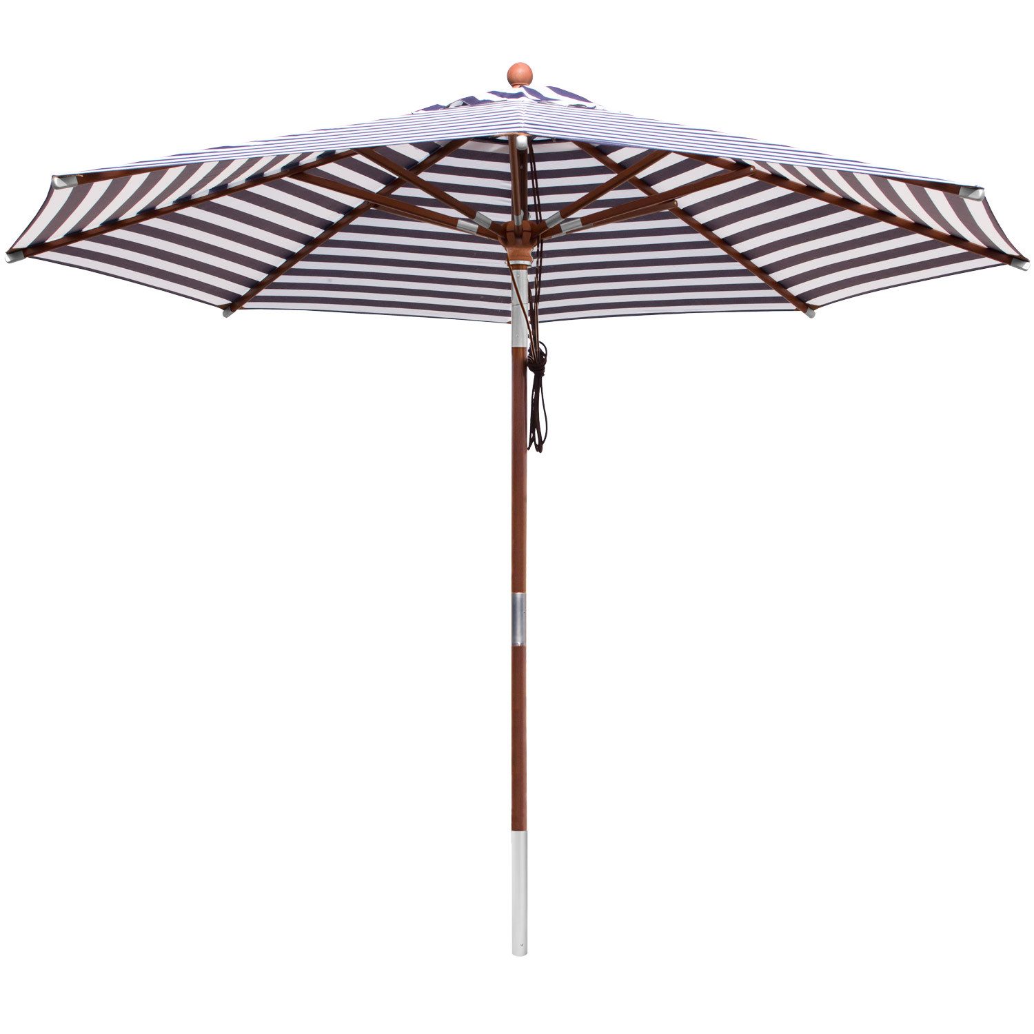 anndora-sonnenschirm Balkonschirm 3 Meter rund blau günstig online kaufen
