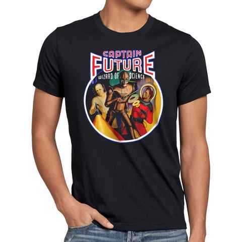 style3 Print-Shirt Herren T-Shirt Cpt Future Wizard of Science comic raumschiff captain