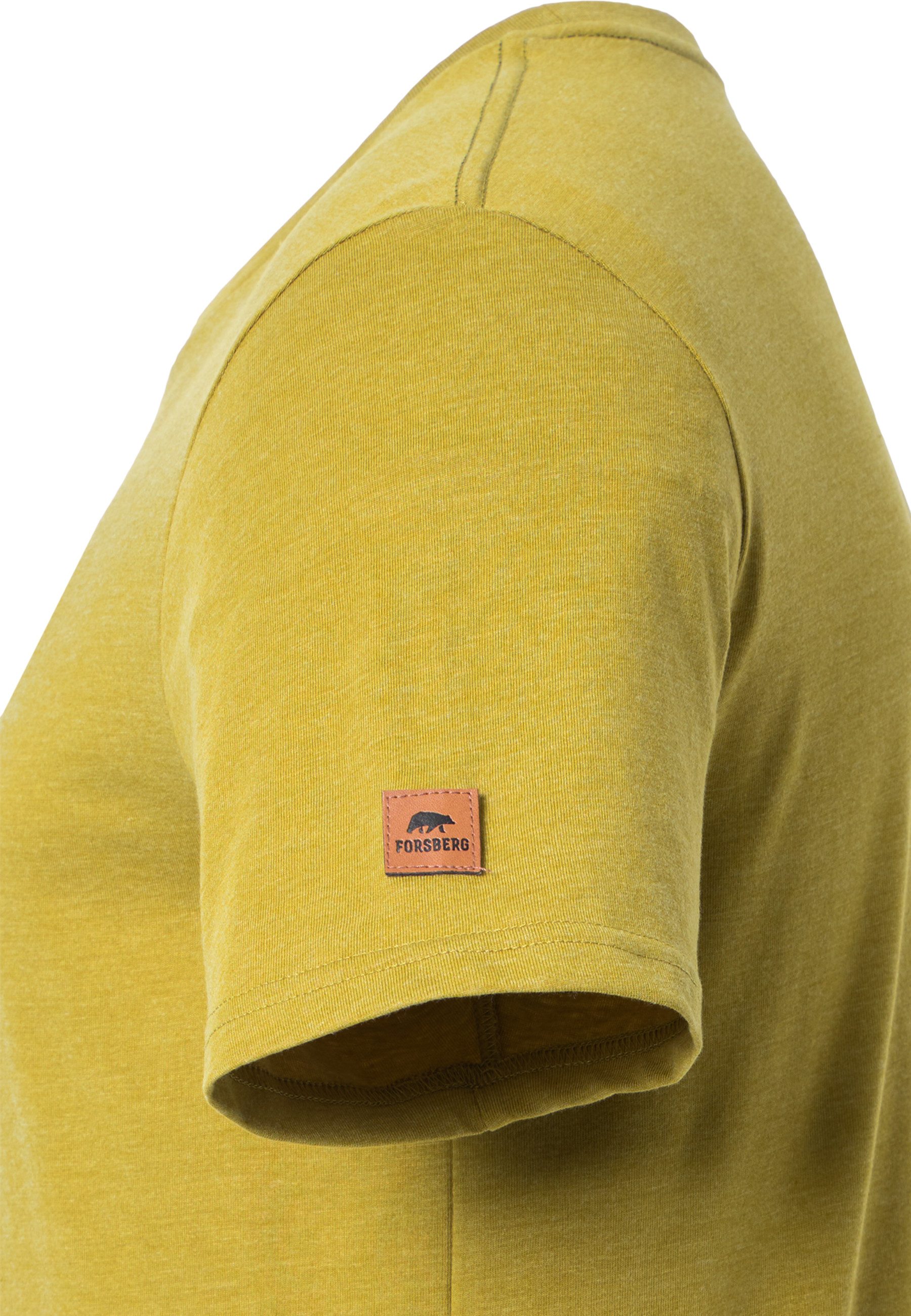 FORSBERG T-Shirt mit schwarzem Brustprint