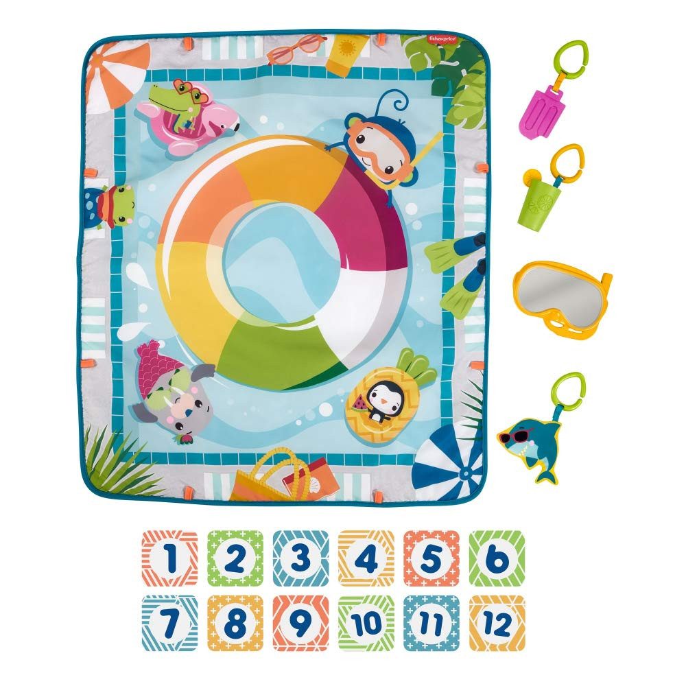 Fisher-Price® Spielmatte Plitsch-Platsch, Baby-Spieldecke mit Spielzeug, fü günstig online kaufen