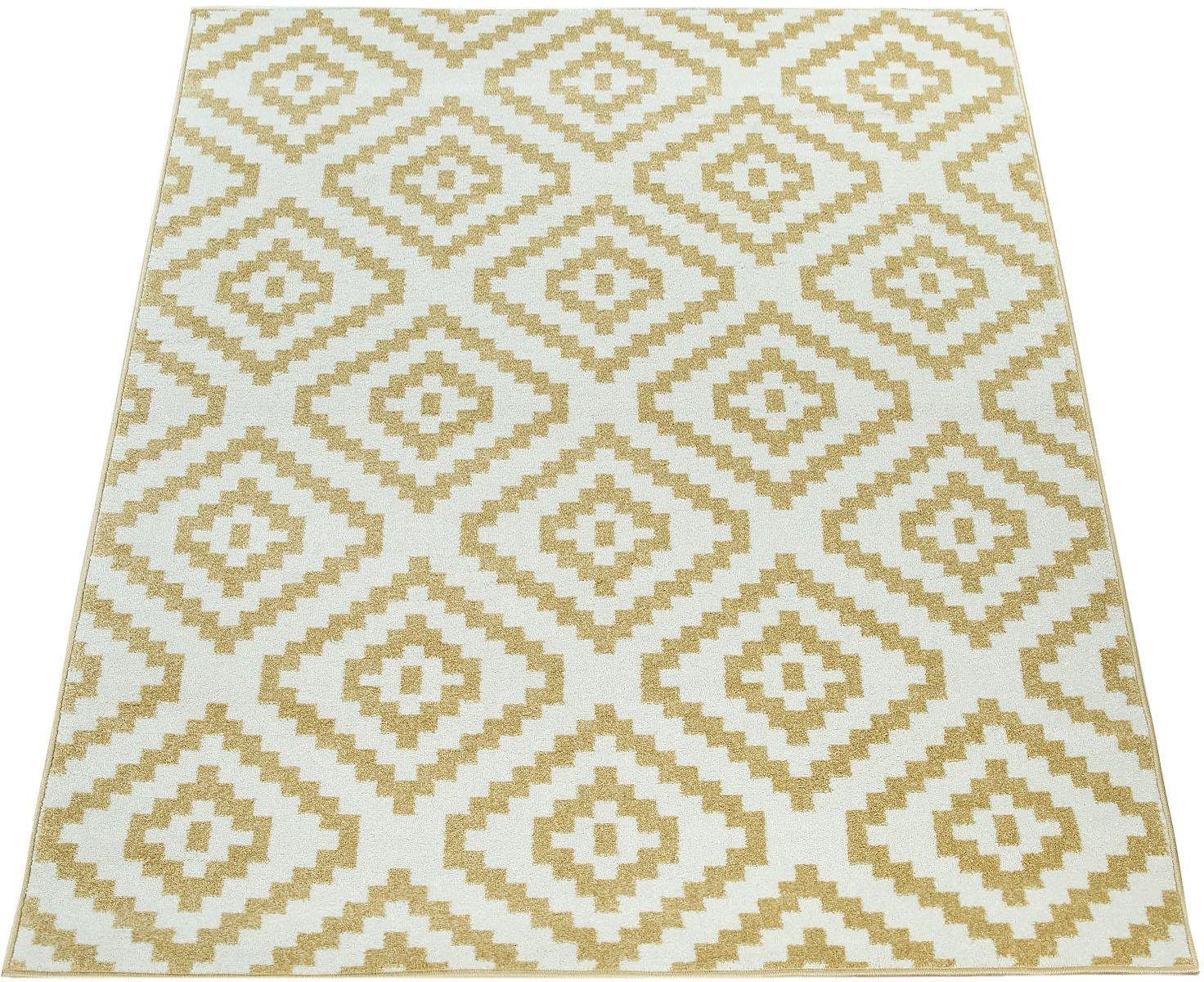 Paco Home Teppich Stella 400, rechteckig, Höhe: 16 mm, Kurzflor, Pastell Fa günstig online kaufen