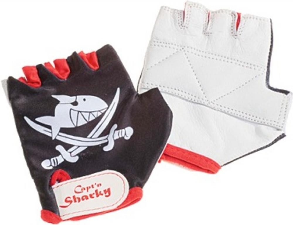 Bike Fashion Fahrradhandschuhe BIKE FASHION KINDERHANDSCHUHE SHARKY GR 3 SCHWARZ WEISS ROT