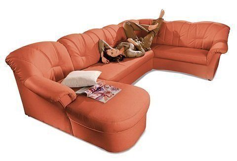 DOMO collection Wohnlandschaft Papenburg, zeitlose Rückensteppung, günstig online kaufen