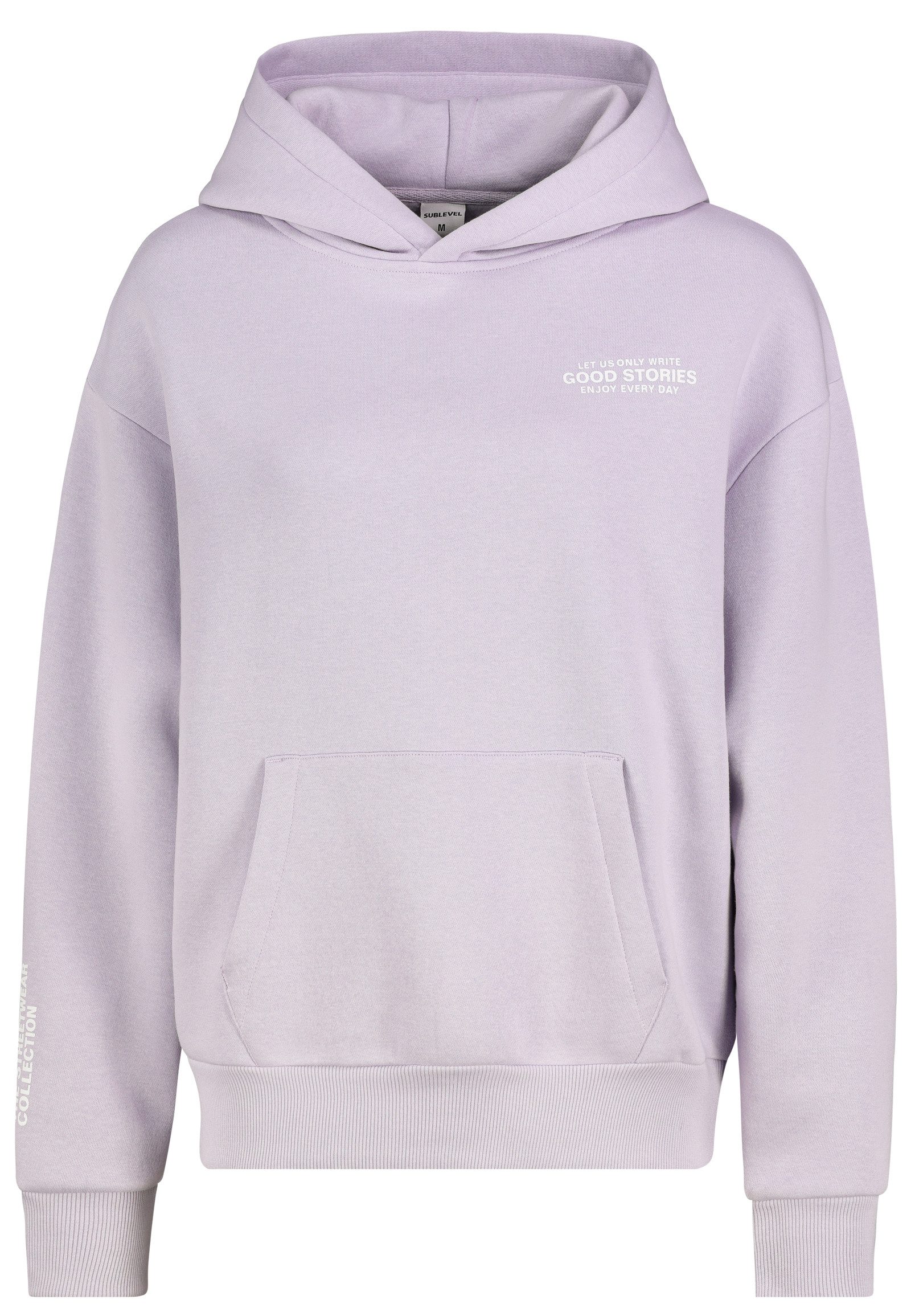 SUBLEVEL Hoodie mit Logo-Print und Kängurutasche günstig online kaufen