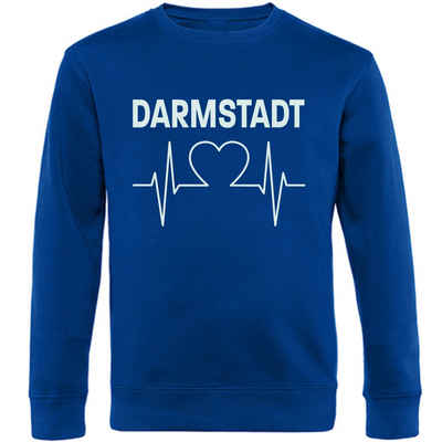 multifanshop Sweatshirt Darmstadt - Herzschlag - Pullover