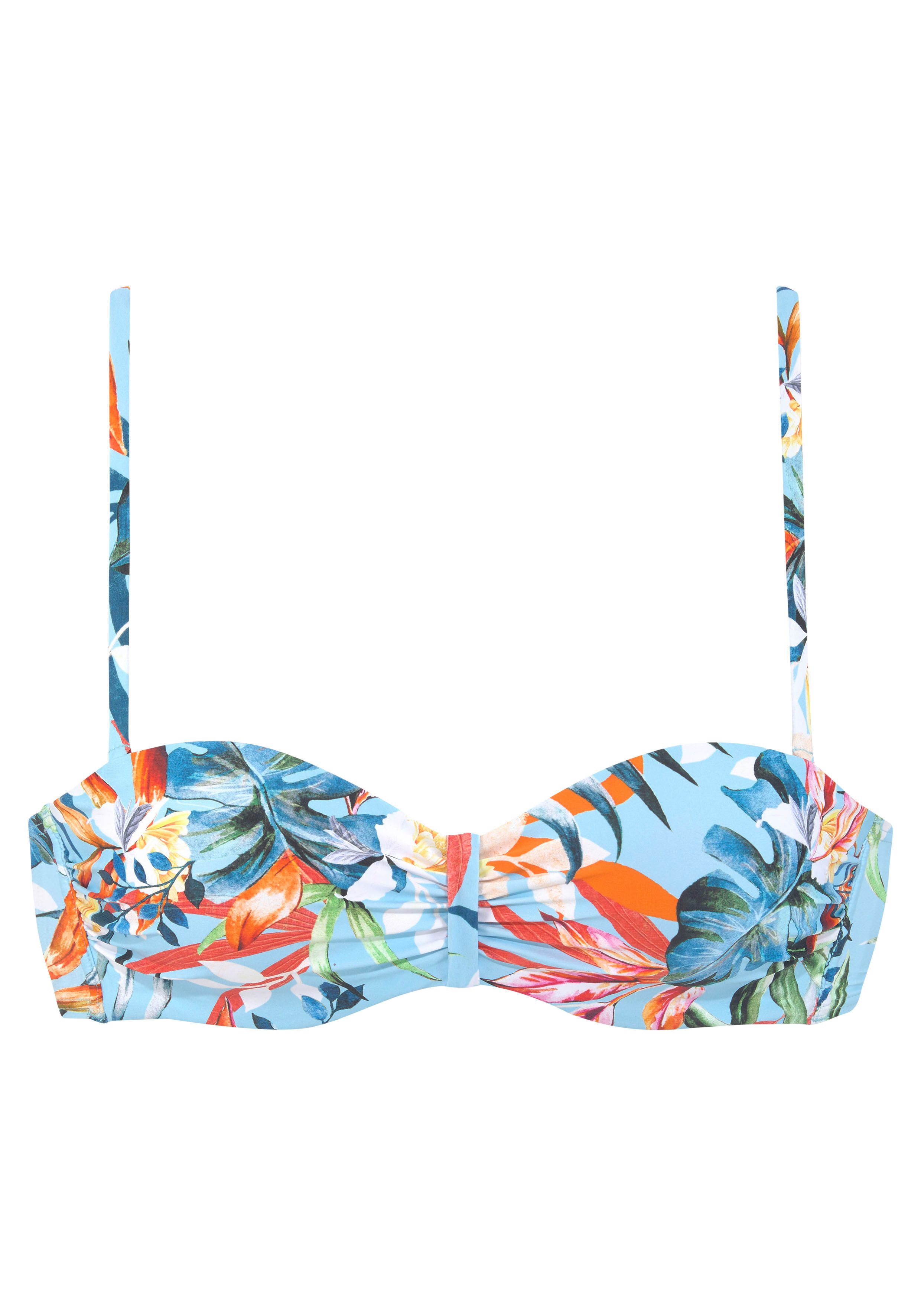 Venice Beach Bügel-Bandeau-Bikini-Top Caru, mit modernem Allover-Print günstig online kaufen