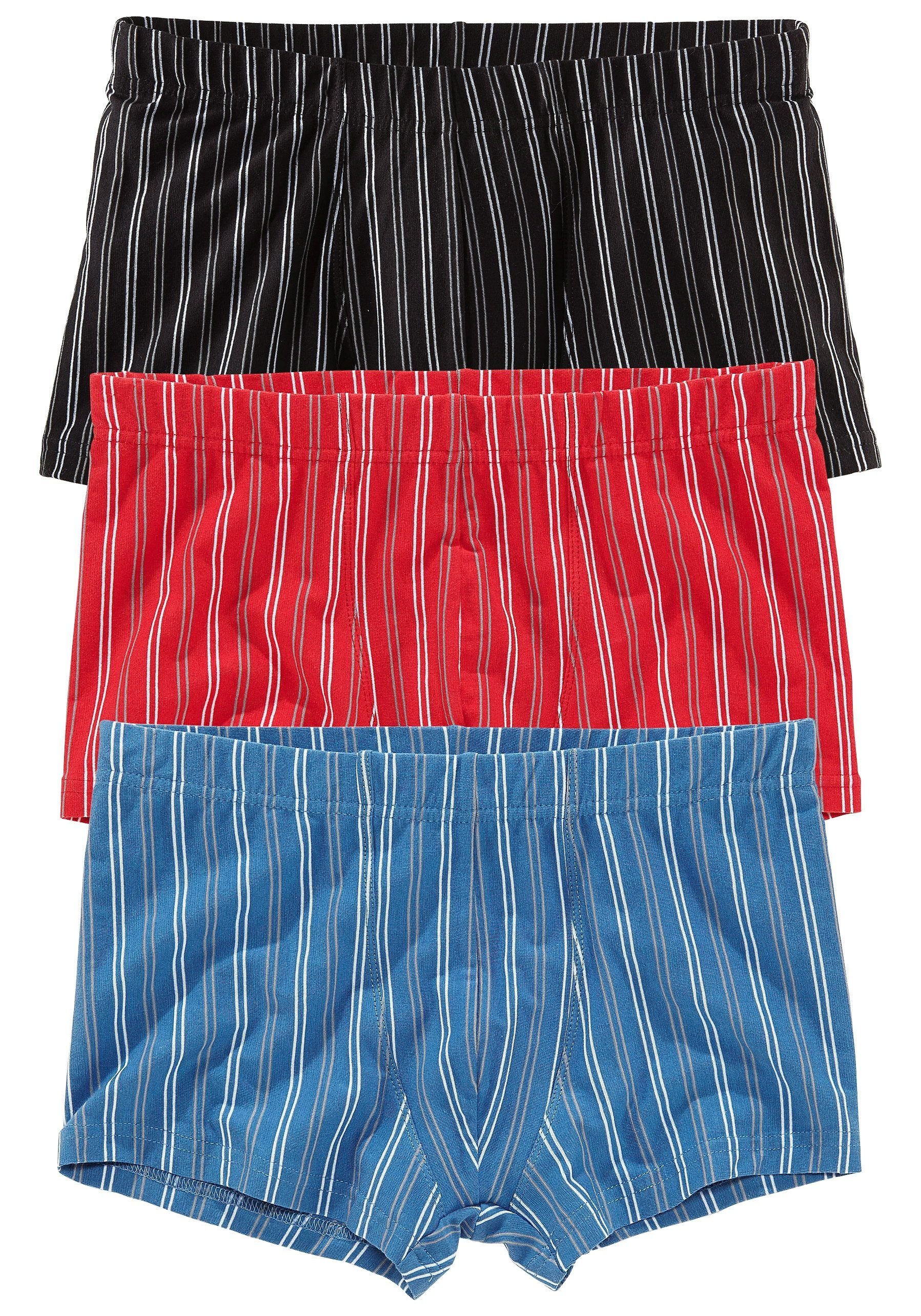 le jogger® Boxer Boxershorts für Herren (Packung, 3-St) mit garngefärbten Streifen