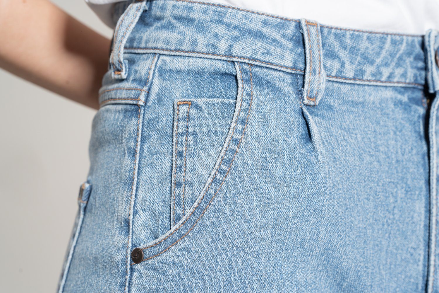 Feuervogl Weite Jeans fv-Bel:la, Balloon Jeans, High Waist, Hemp Denim High Waist