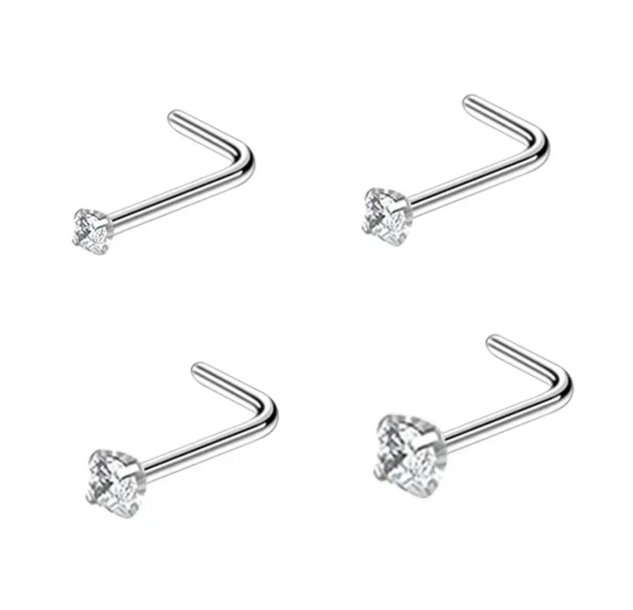 Karisma Schmuck Nasenpiercing Nasenstecker Silber 925 L-Form 2/2,5/3mm Zirk günstig online kaufen