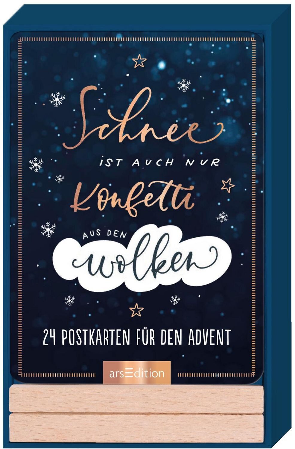Adventskalender Schnee ist auch nur Konfetti aus den Wolken