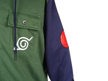 GalaxyCat Hoodie Zip Hoodie von Kakashi Hatake, Pullover im Shinobi-Uniform Design, (1-tlg) Shinobi Sweatjacke in Konoha Design