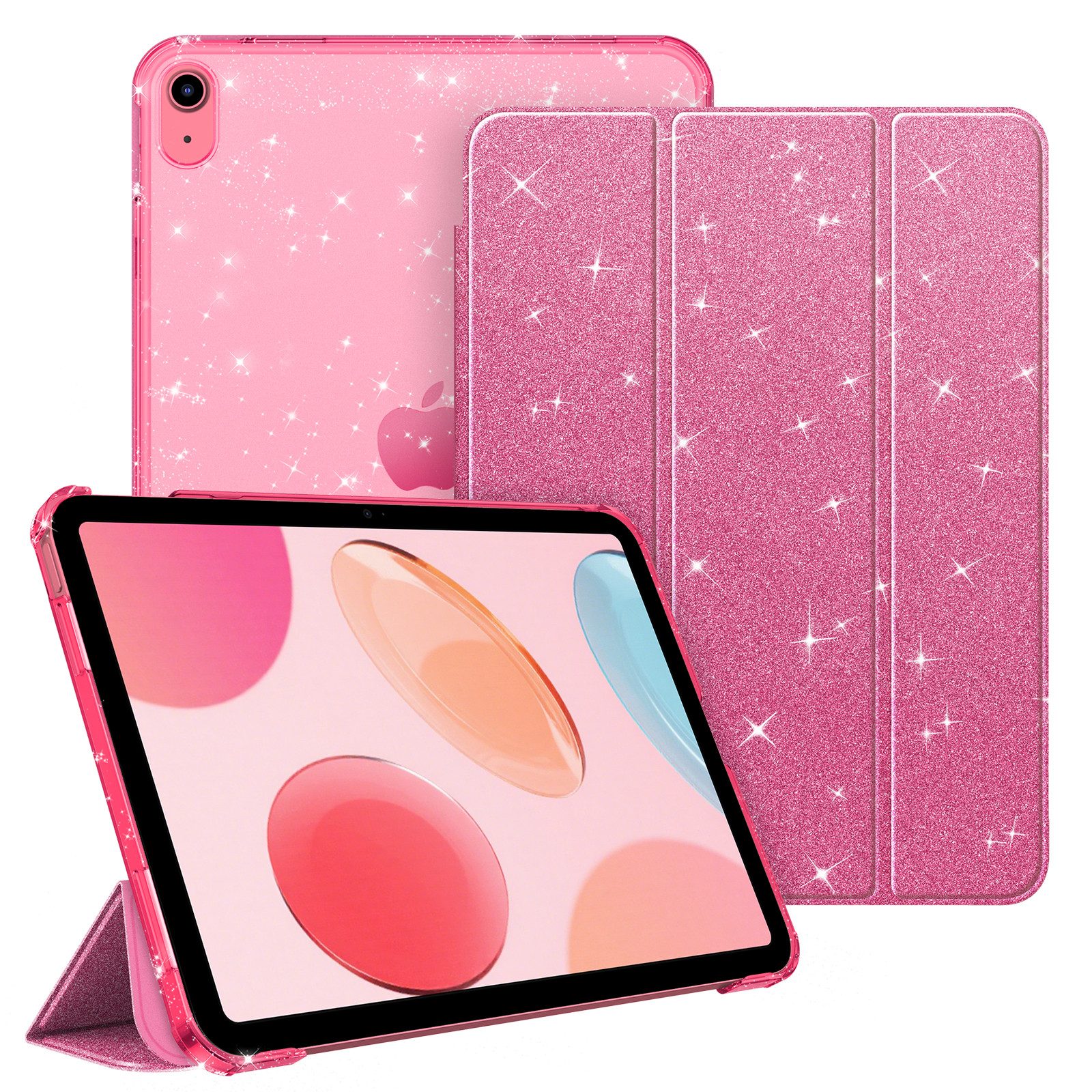 Fintie Tablet-Hülle für iPad 11. Generation 2025 (A16) 11 Zoll, iPad 10. Generation 2022 10.9 Zoll, Ultradünn Case mit transparenter Rückseite Abdeckung, Auto Schlaf/Wach von Fintie