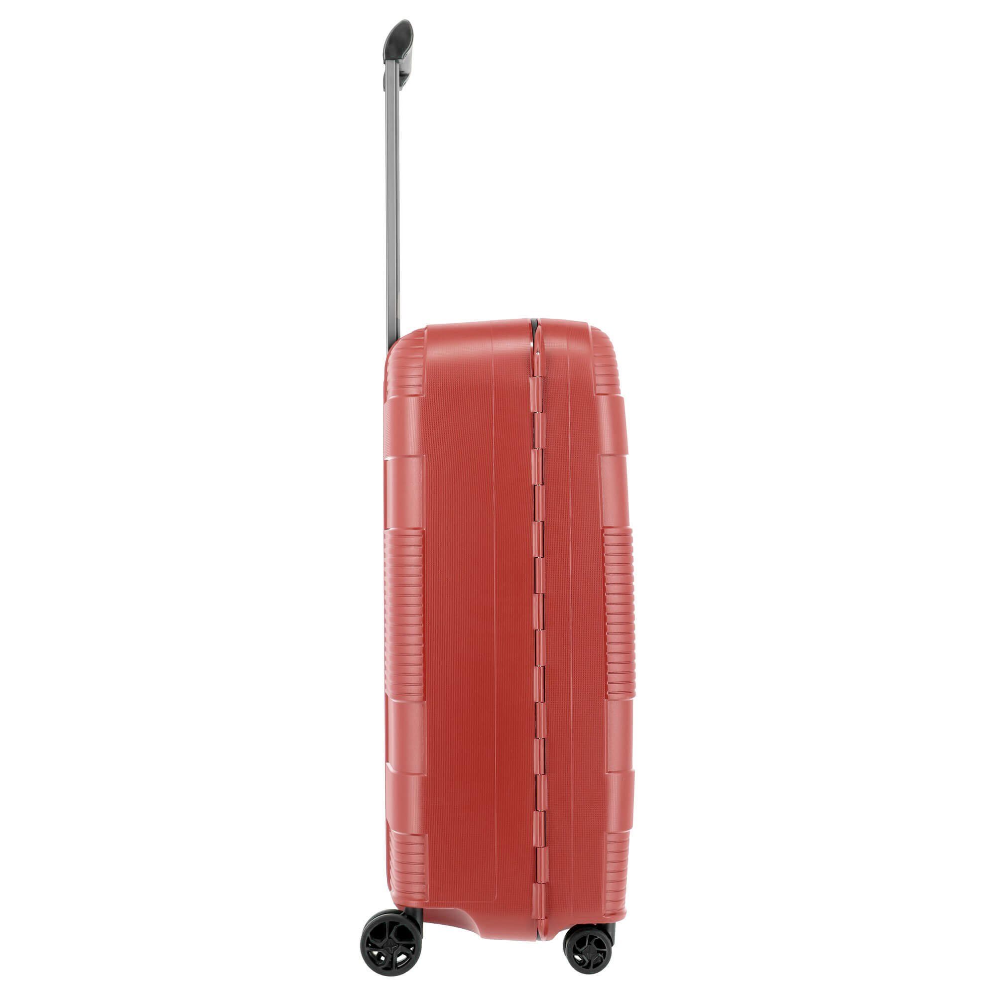 M travelite Rollen - 4-Rollen-Trolley 65 cm, 4 rot Trolley Korfu