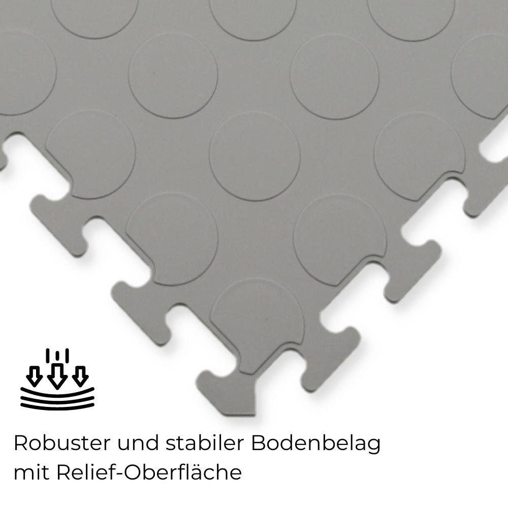 GarPet Klickfliesen 20x Klickfliesen Bodenplatte Kunststoff Balkon