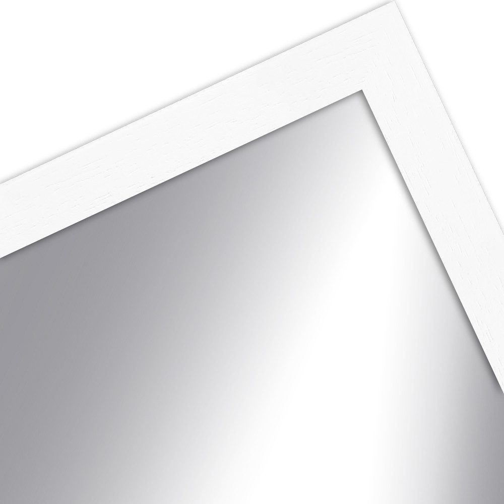 WANDStyle Wandspiegel H960, Weiß, aus Massivholz günstig online kaufen