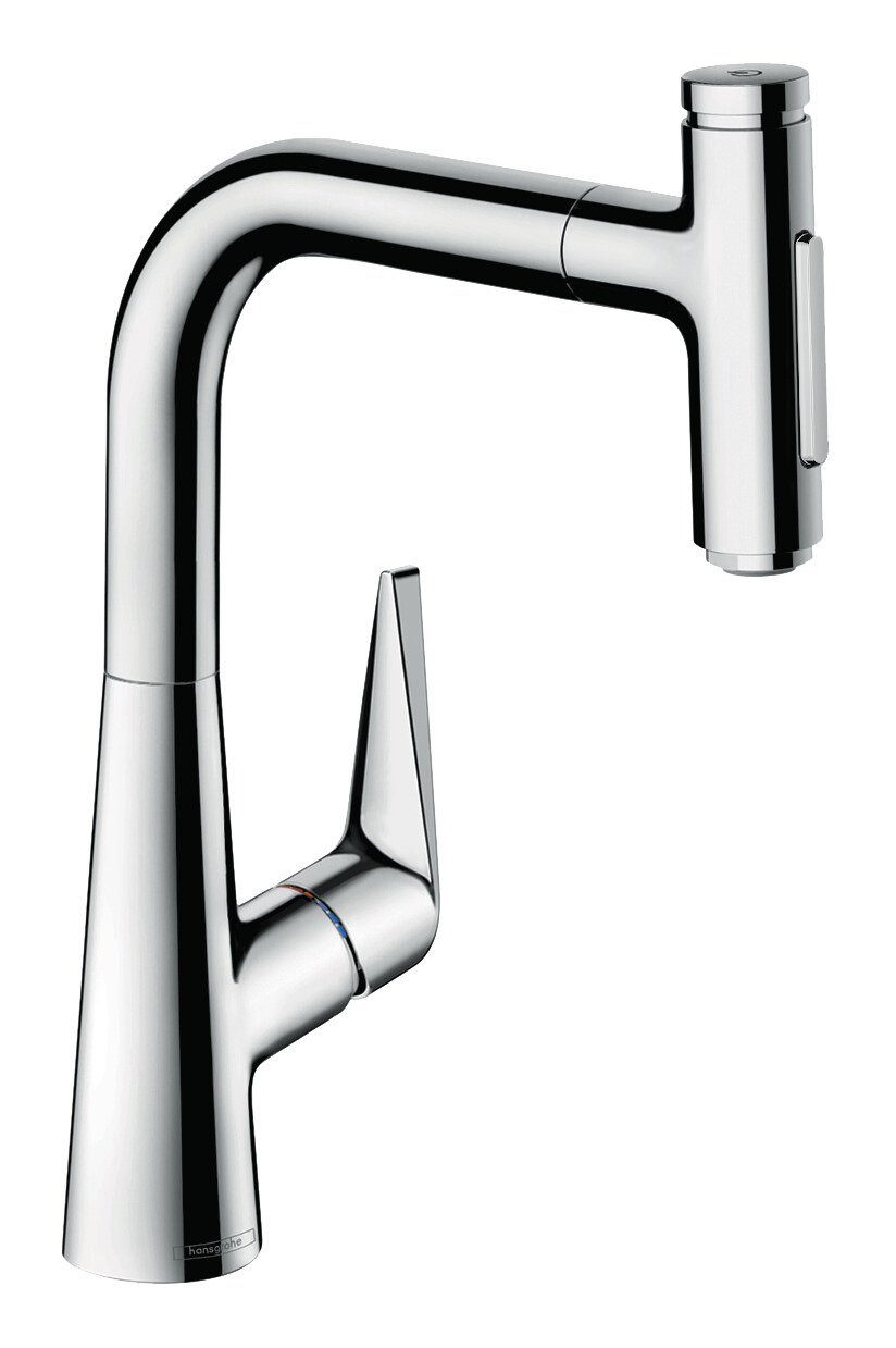 Ausziehbrause / 220 sBox Select Talis und mit Küchenarmatur - Einhebel-Küchenmischer Talis 2jet Chrom hansgrohe M51 M51