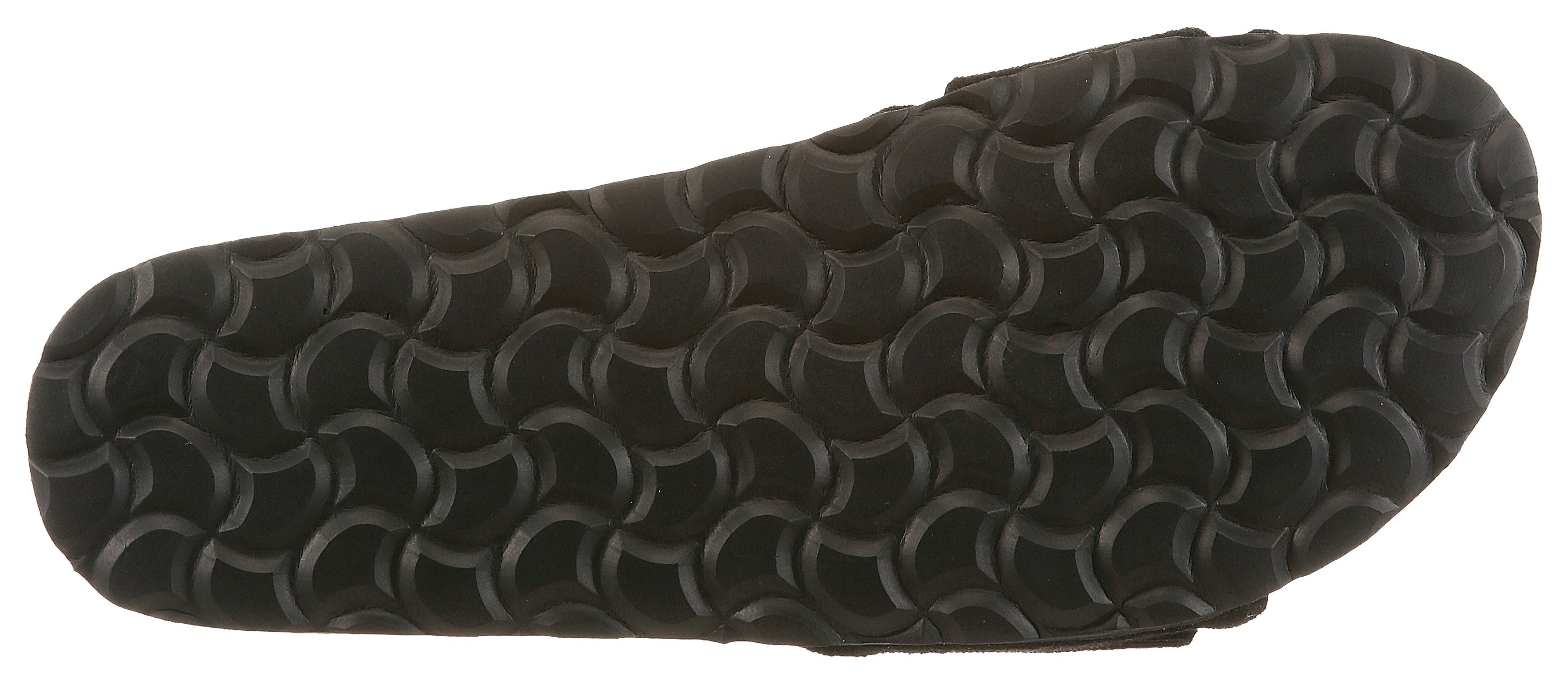 VERBENAS REIKO VELOUR Pantolette Sommerschuh, Urlaubsschuh, Strandschuh zum Schlupfen