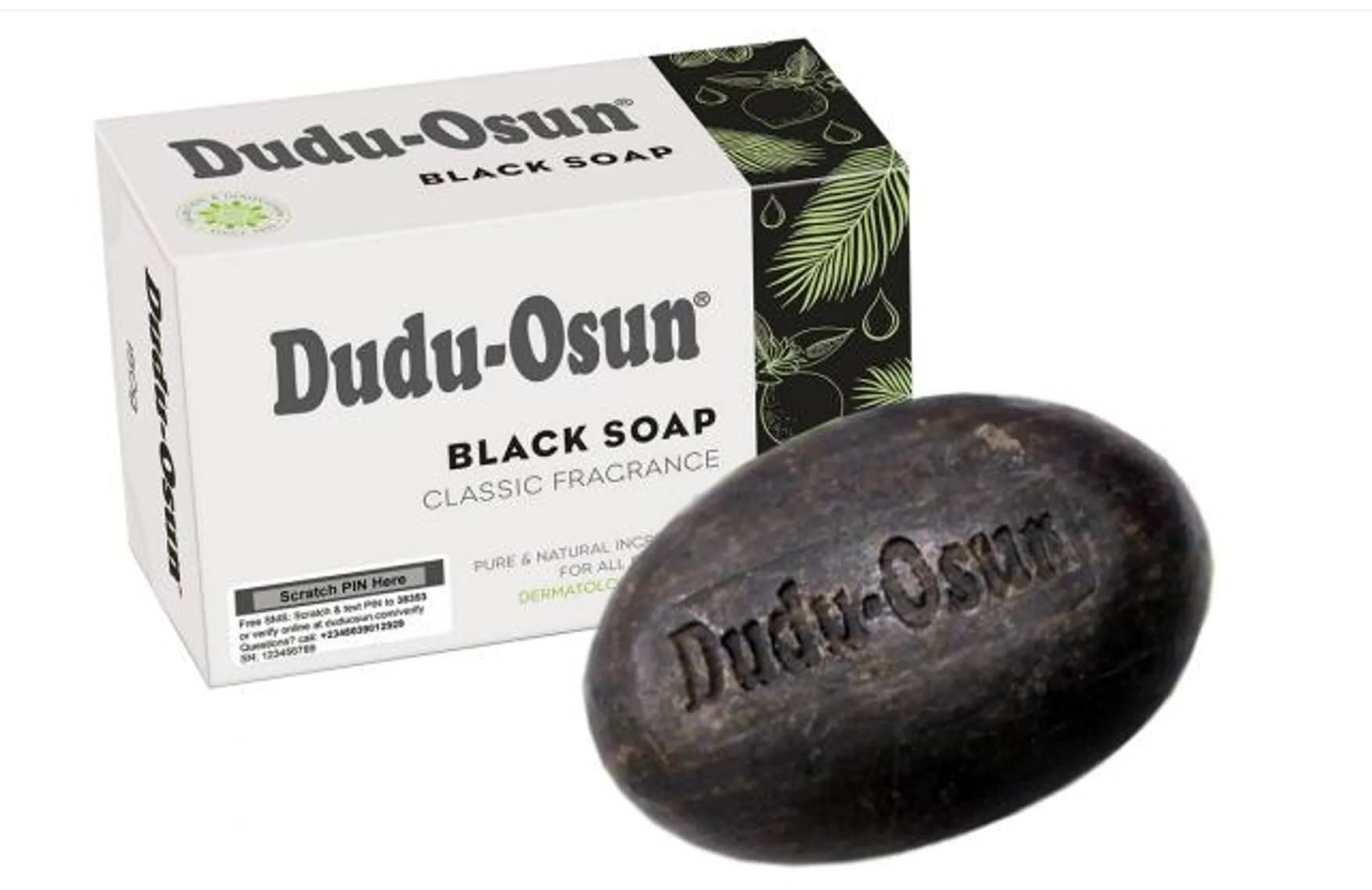 Dudu-Osun Feste Duschseife Dudu-Osun - Black Soap - Schwarze Seife aus Nigeria, 150g, 1-tlg.