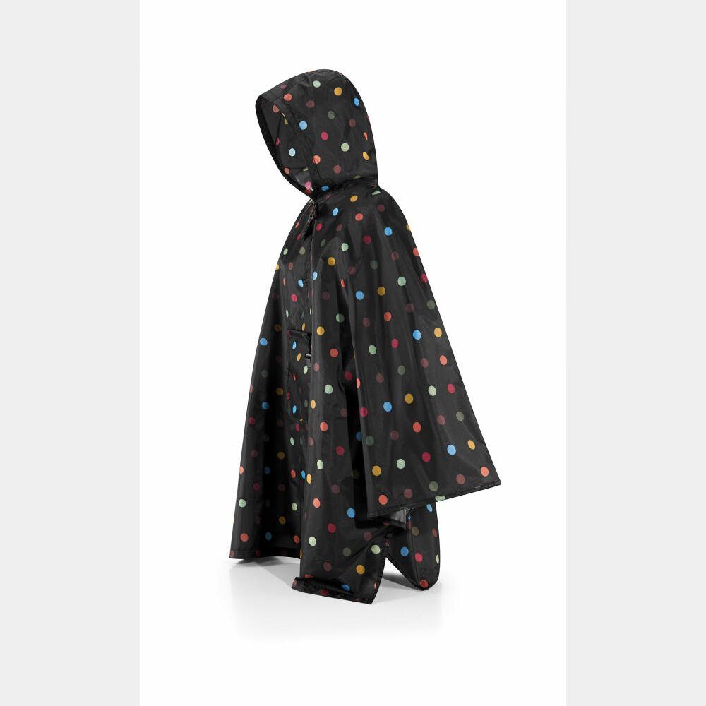 REISENTHEL® Regenponcho mini maxi dots / schwarz mit punkten