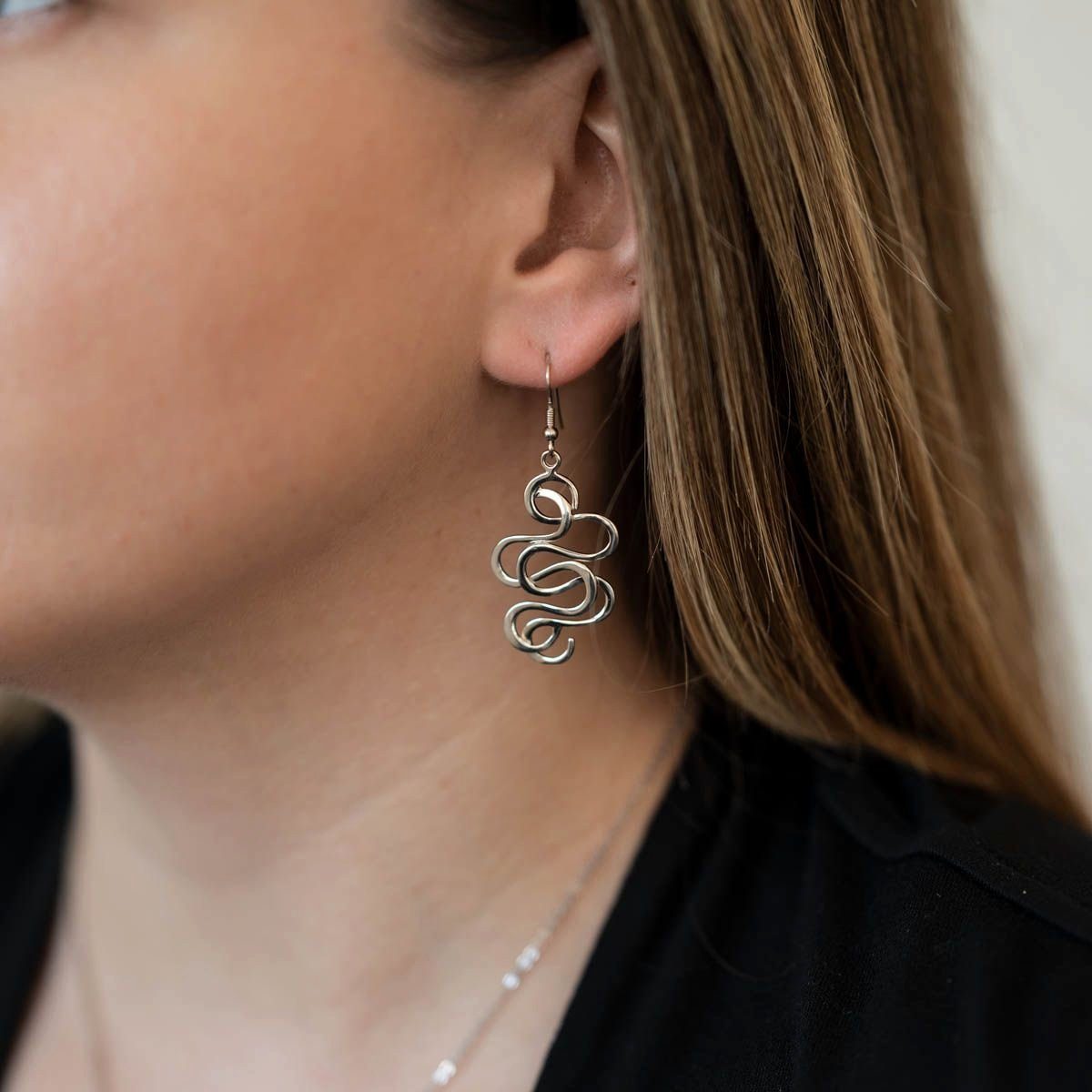 Materia Paar Ohrhaken Damen Silber Feuer günstig online kaufen