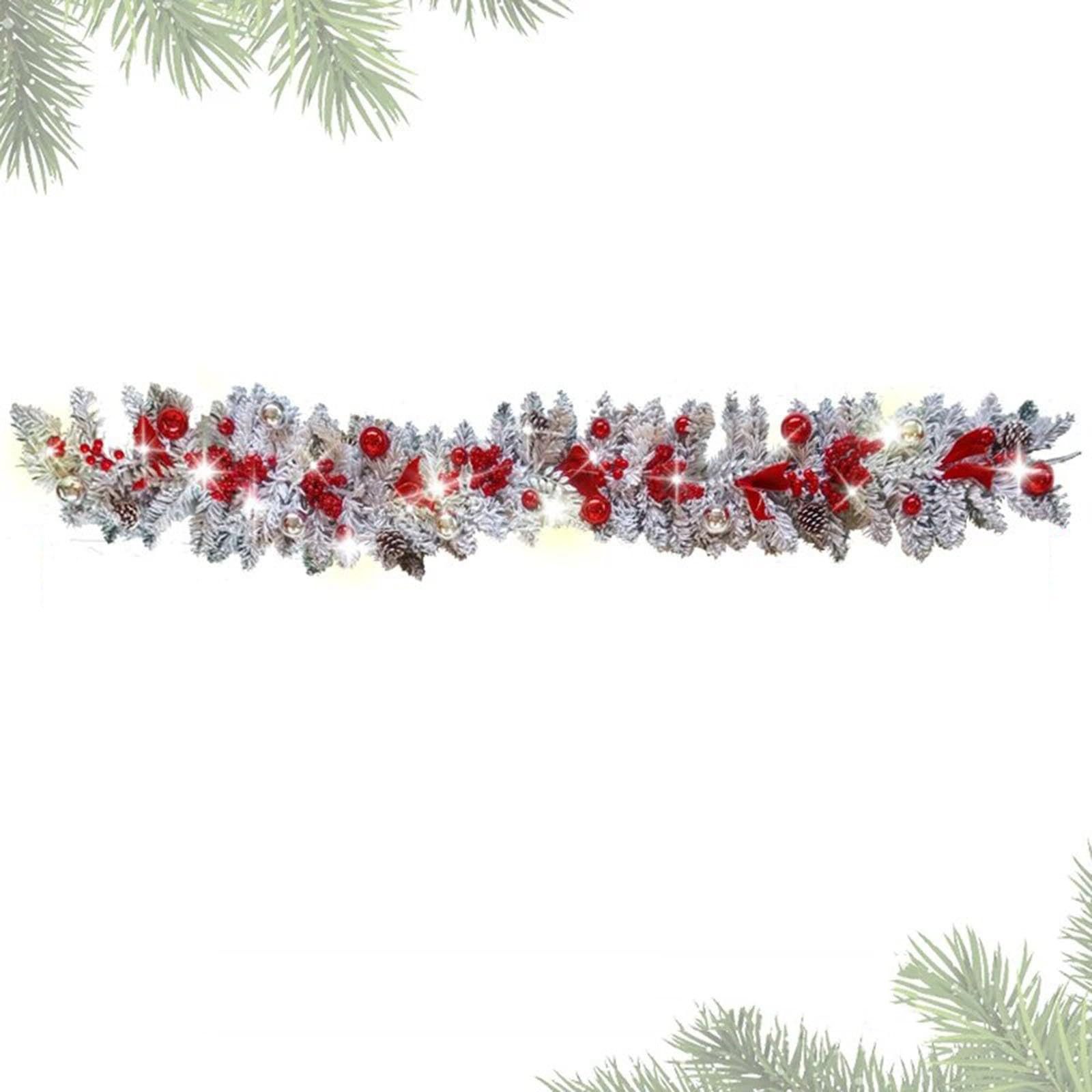 Kunstgirlande Weihnachtsgirlande Innen Außen Weihnachtsdeko Weihnachten, Bomiclss, Künstliche Girlande – Bild 2 von 5