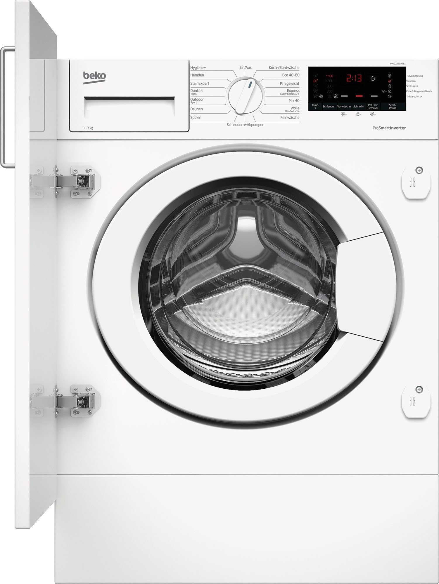 Image of BEKO Einbauwaschmaschine WMI71433PTE1, 7 kg, 1400 U/min