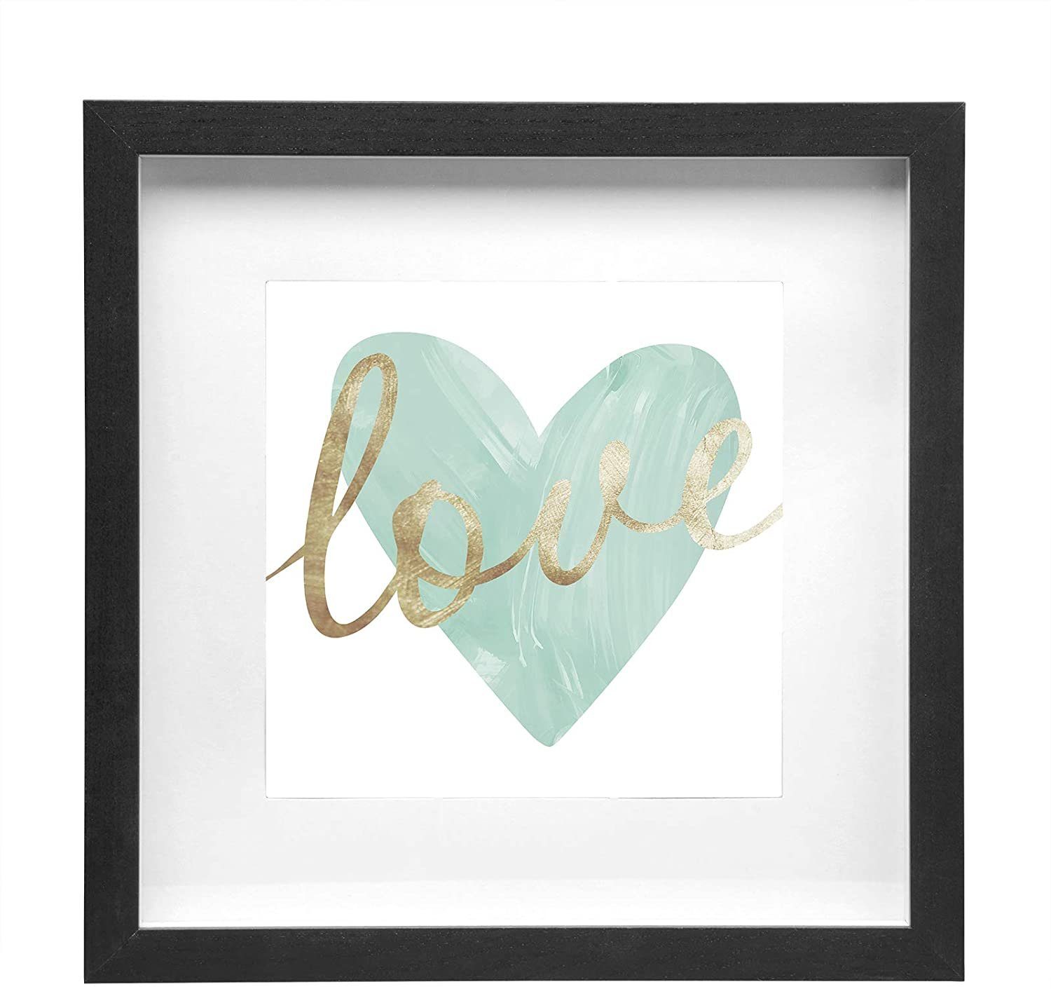 EUGAD Bilderrahmen, (1 St), Holzrahmen mit Papier-Passepartout, Glasscheibe günstig online kaufen