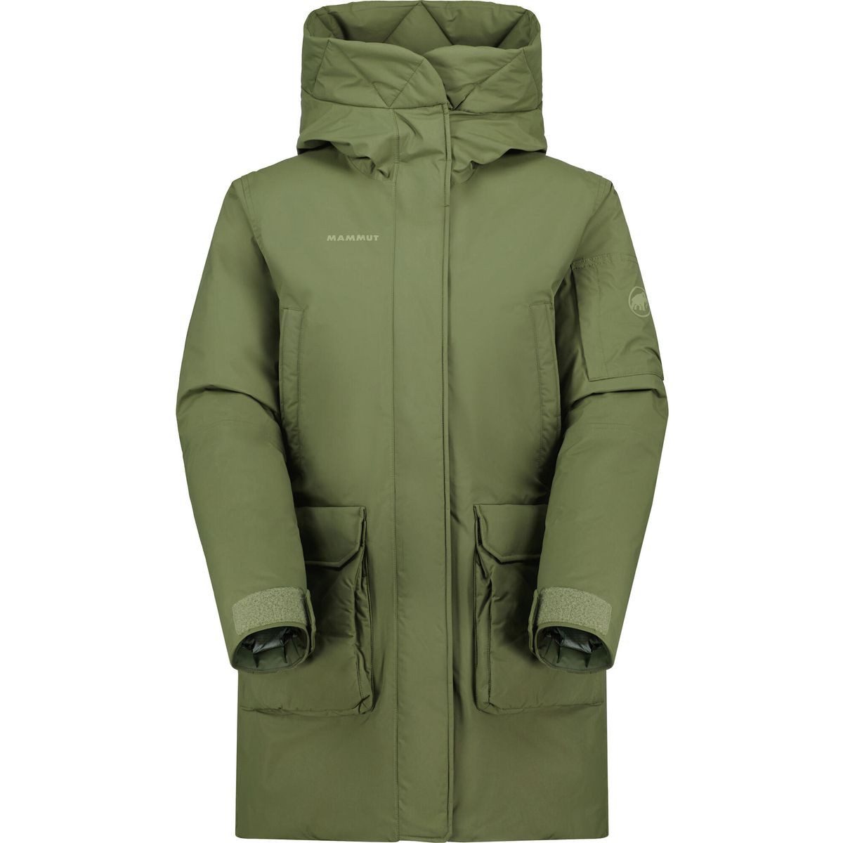 Mammut Outdoorjacke Floeberg Hardshell Thermo Hooded Coat Women Eleganter, wetterfester Damenmantel mit verantwortungsvoll gewonnener