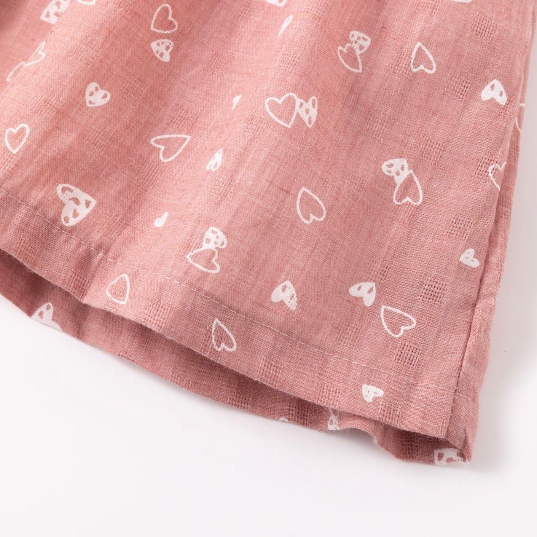 Allover Midirock Rock Herzen für rosa Mädchen Print mit halblang suebidou ausgestellt