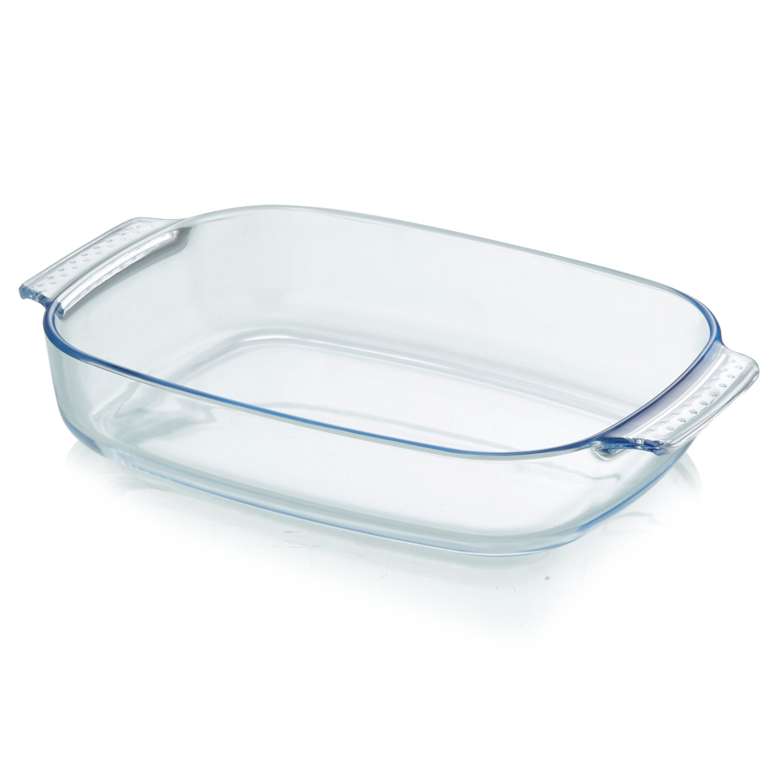KHG Auflaufform aus Glas 2,7 Liter oval für kalte & warme Speisen, Glas, temperaturbeständig -40 bis 450°C