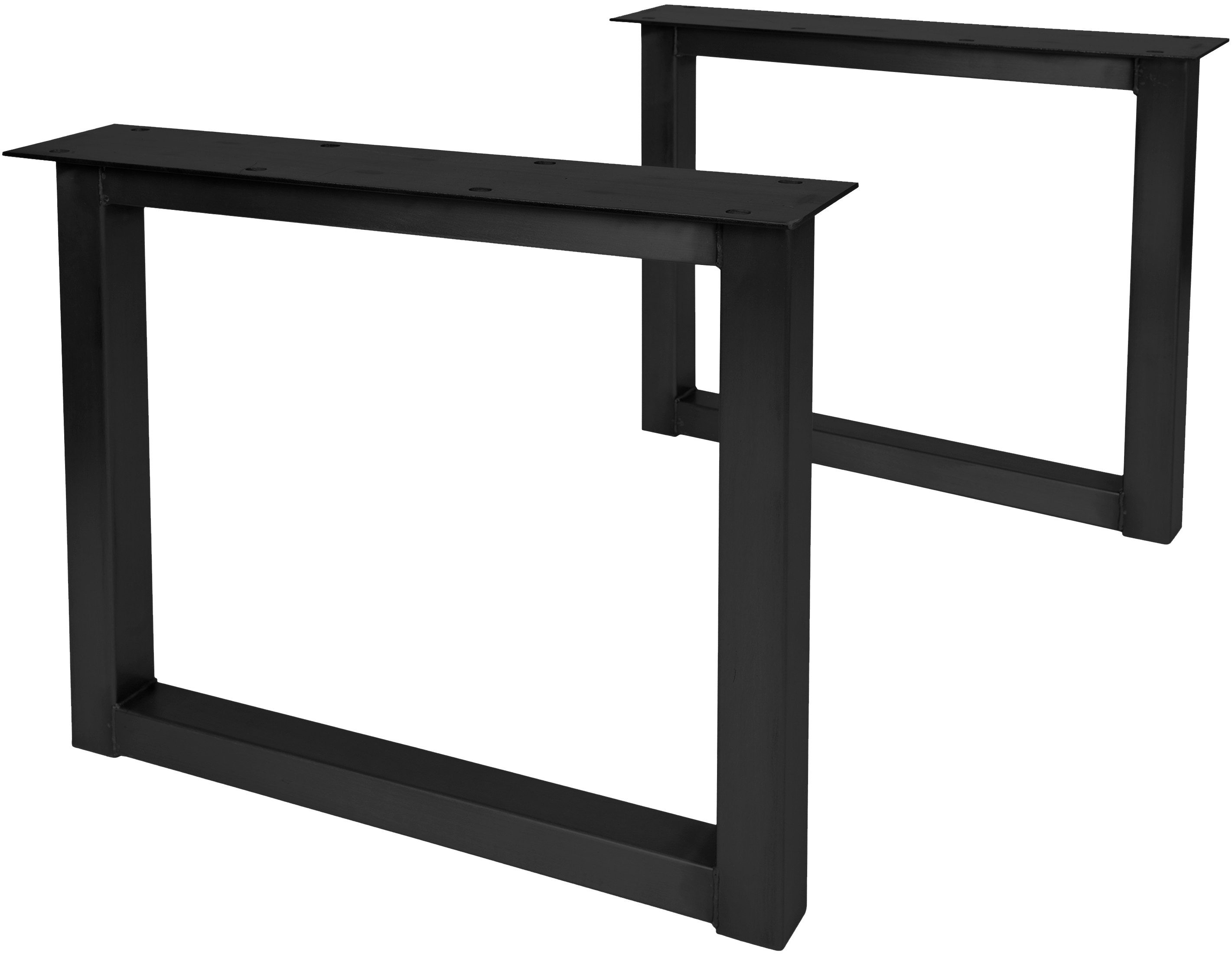 SIT Tischbein Padua aus Stahl im Kufen-Design für Platten bis 240 cm, Für 160–240 cm Tischplatten mit 6 x 6 cm starken Stahlrohren