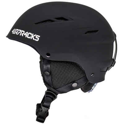 Airtracks Snowboardhelm Ski - Snowboard Helm STAR T-200 (für Herren und Damen mit Ventilationssystem & stufenloser Anpassung), - Farbe Matt » S- 48-51cm. M - 52-55cm, L- 56-60cm «