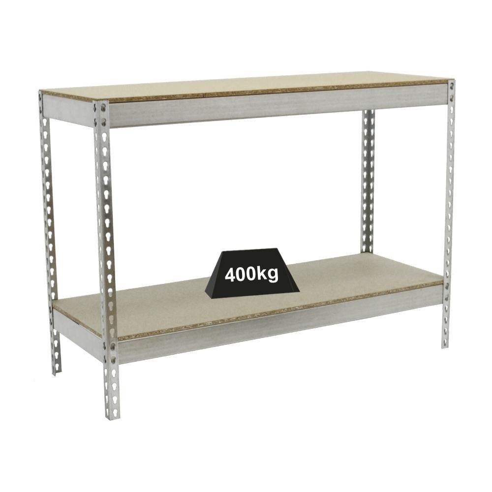 PROREGAL® Schwerlastregal Schwerlastregal MINI WOOD YETI TWO, HxBxT 90x120x45cm, Verzinkt