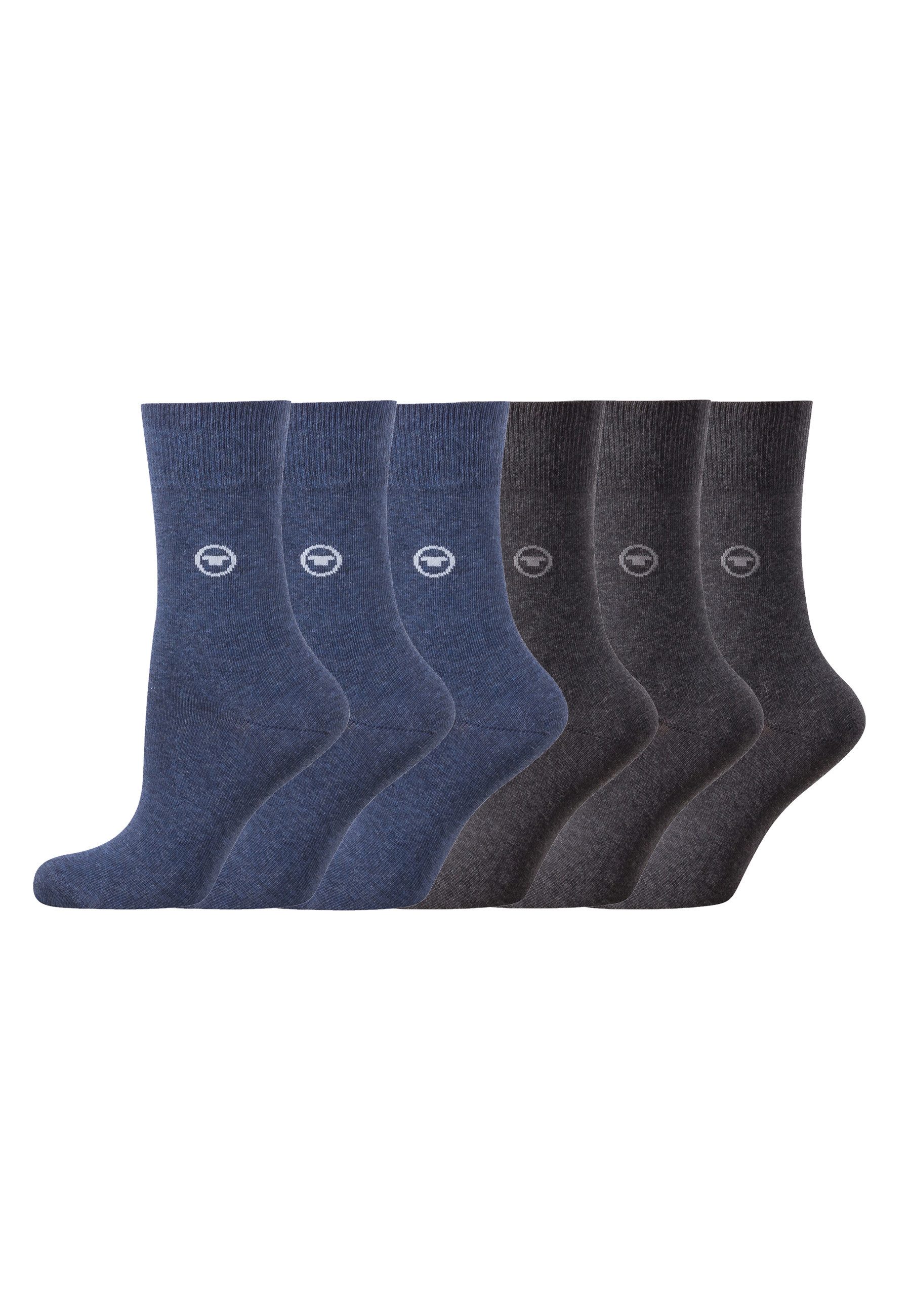 Socken TOM TAILOR Damen Socken Basic 6er Pack mehrfarbig