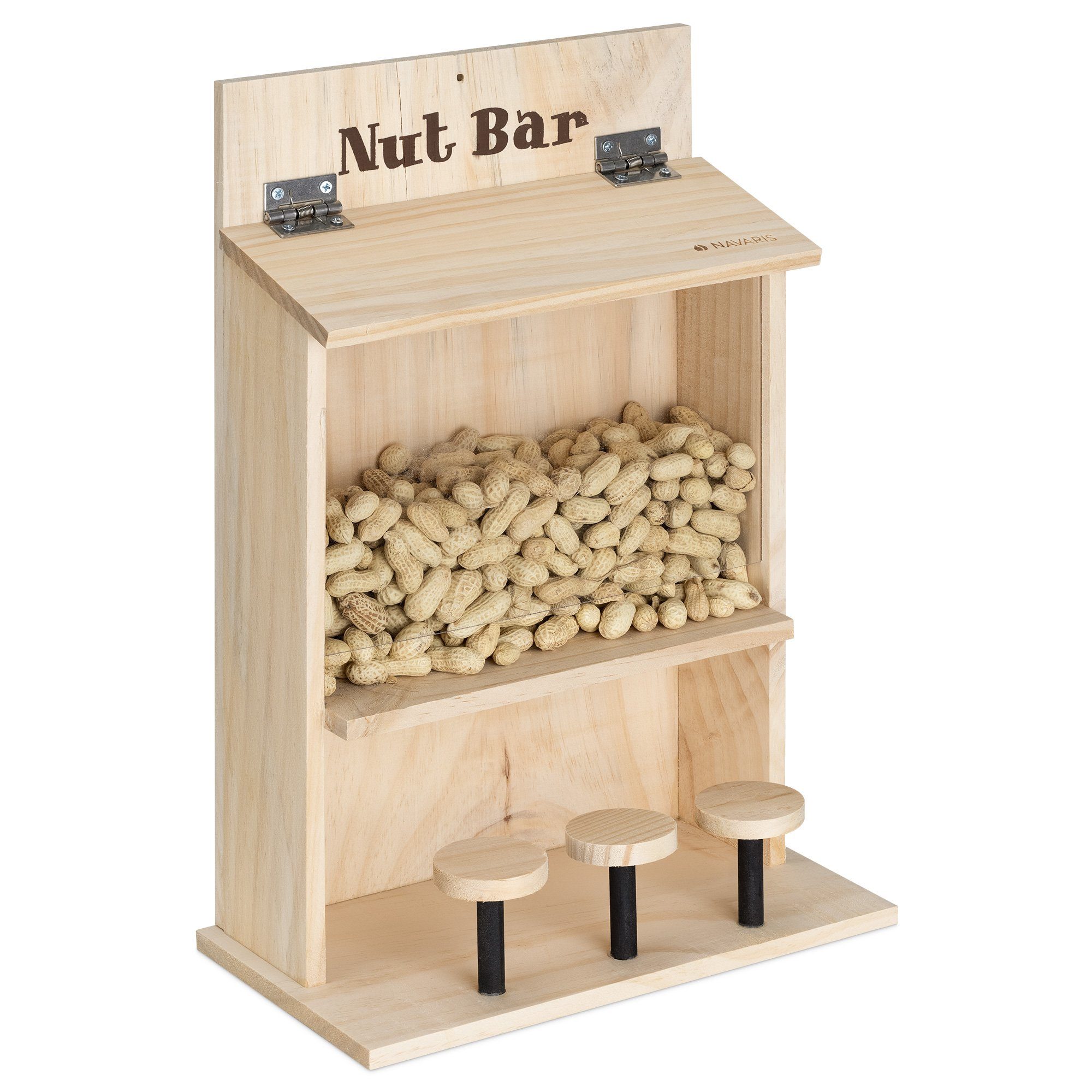 Futterautomat Eichhörnchen Futterhaus wetterfest - Futterkasten 42x28x15,5cm