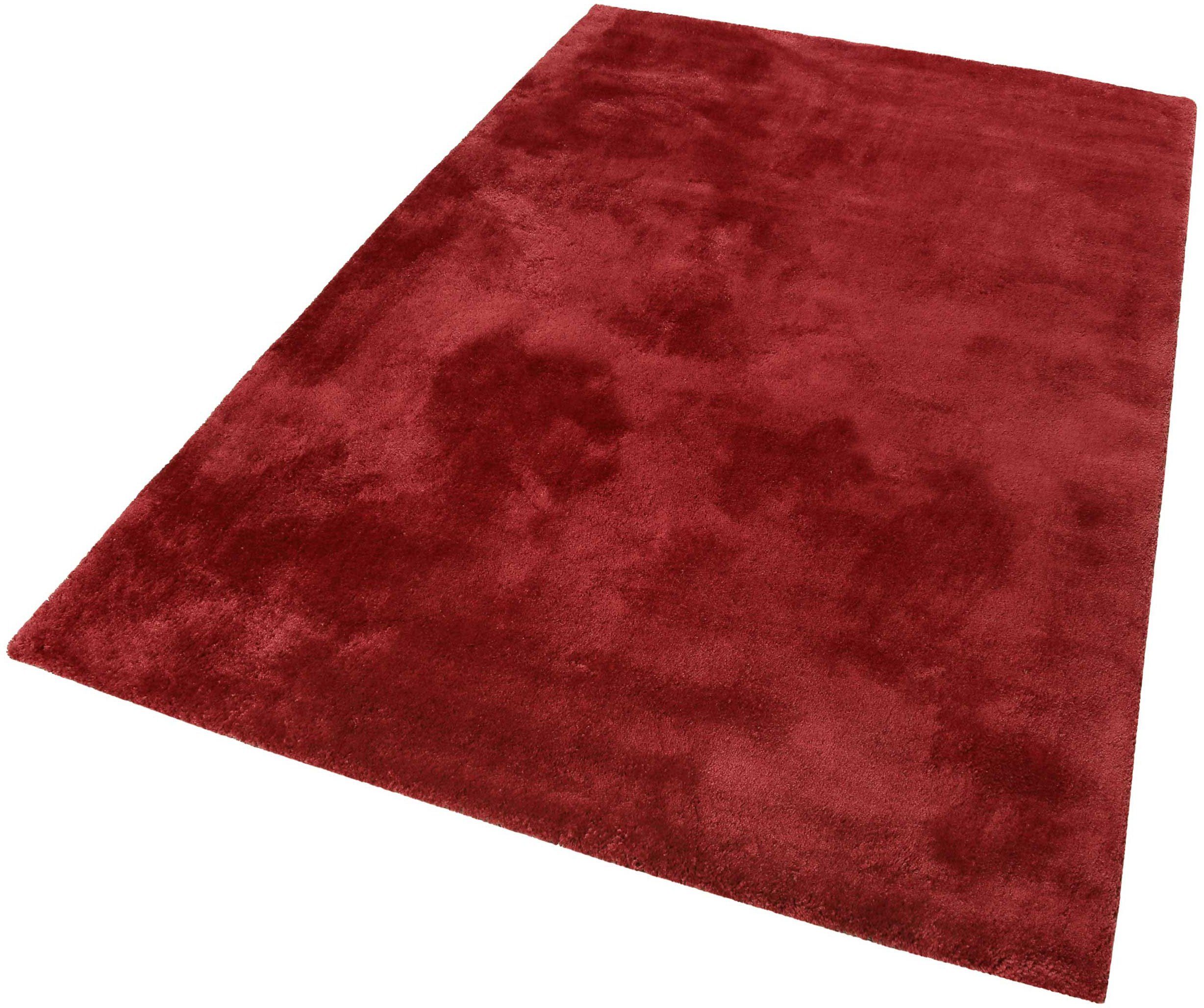 Hochflor-Teppich Relaxx, Esprit, rechteckig, Höhe: 25 mm, Wohnzimmer, sehr große Farbauswahl, weicher dichter Hochflor rot