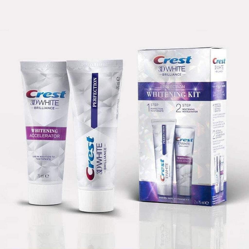 Crest Zahnbleaching-Gel 3D White Aufhellungsbeschleuniger 2 Stück, NEUE FORMEL 2x 75 ml