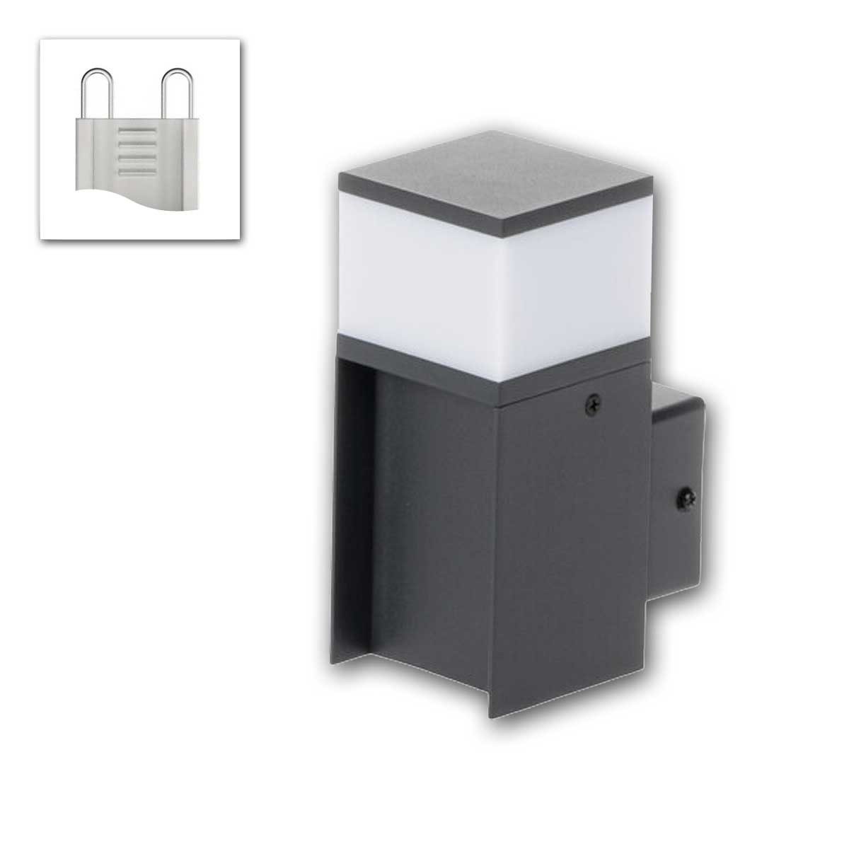 Kanlux LED Wandleuchte Außenleuchte DASTEN Wandleuchte EL16 B, G9, IP44