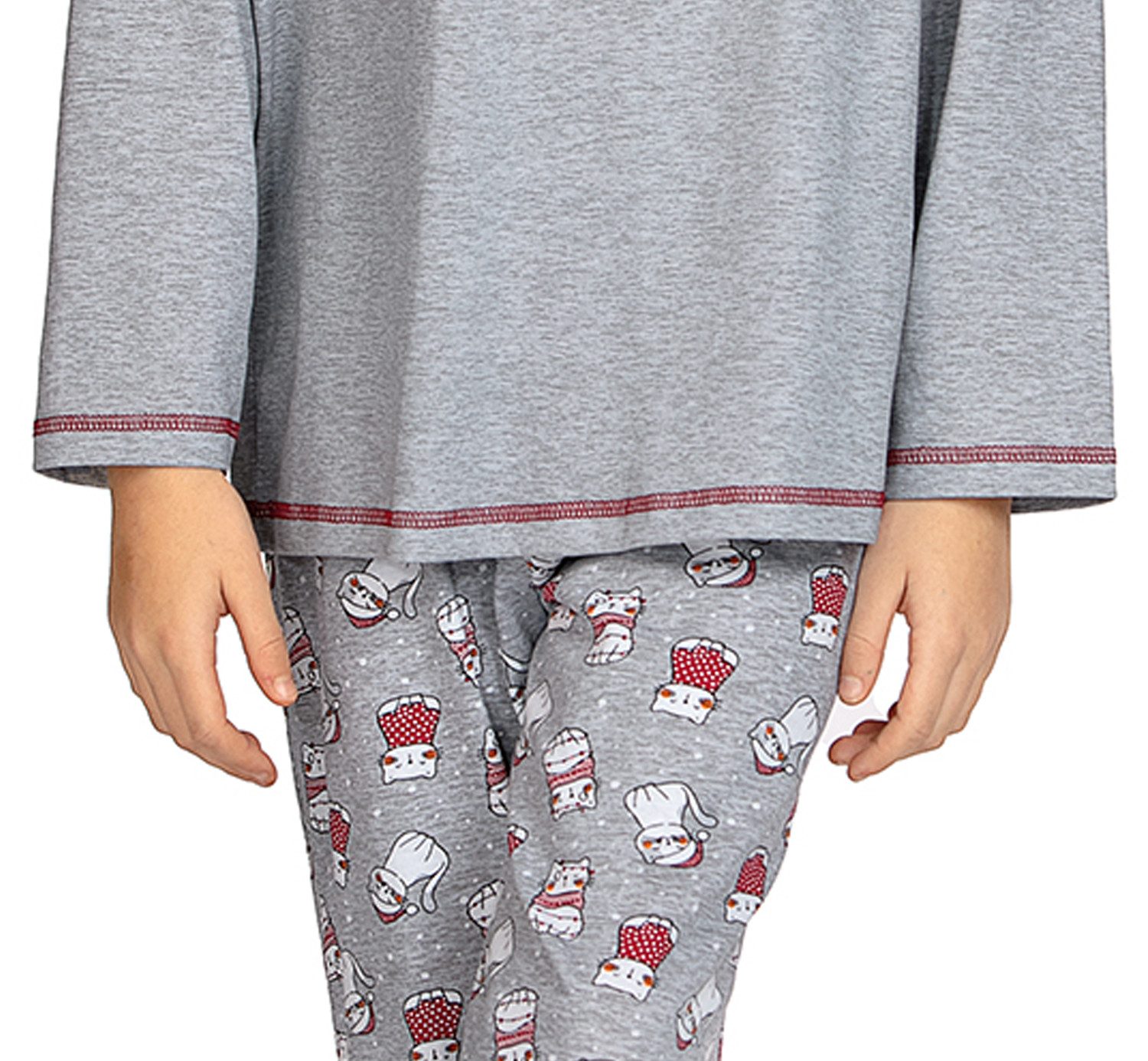 comtessa Schlafanzug Iceberg Buddies (Set, 2 tlg., 2-teilig) Mädchen Pyjama lang Langarm Baumwolle Winter