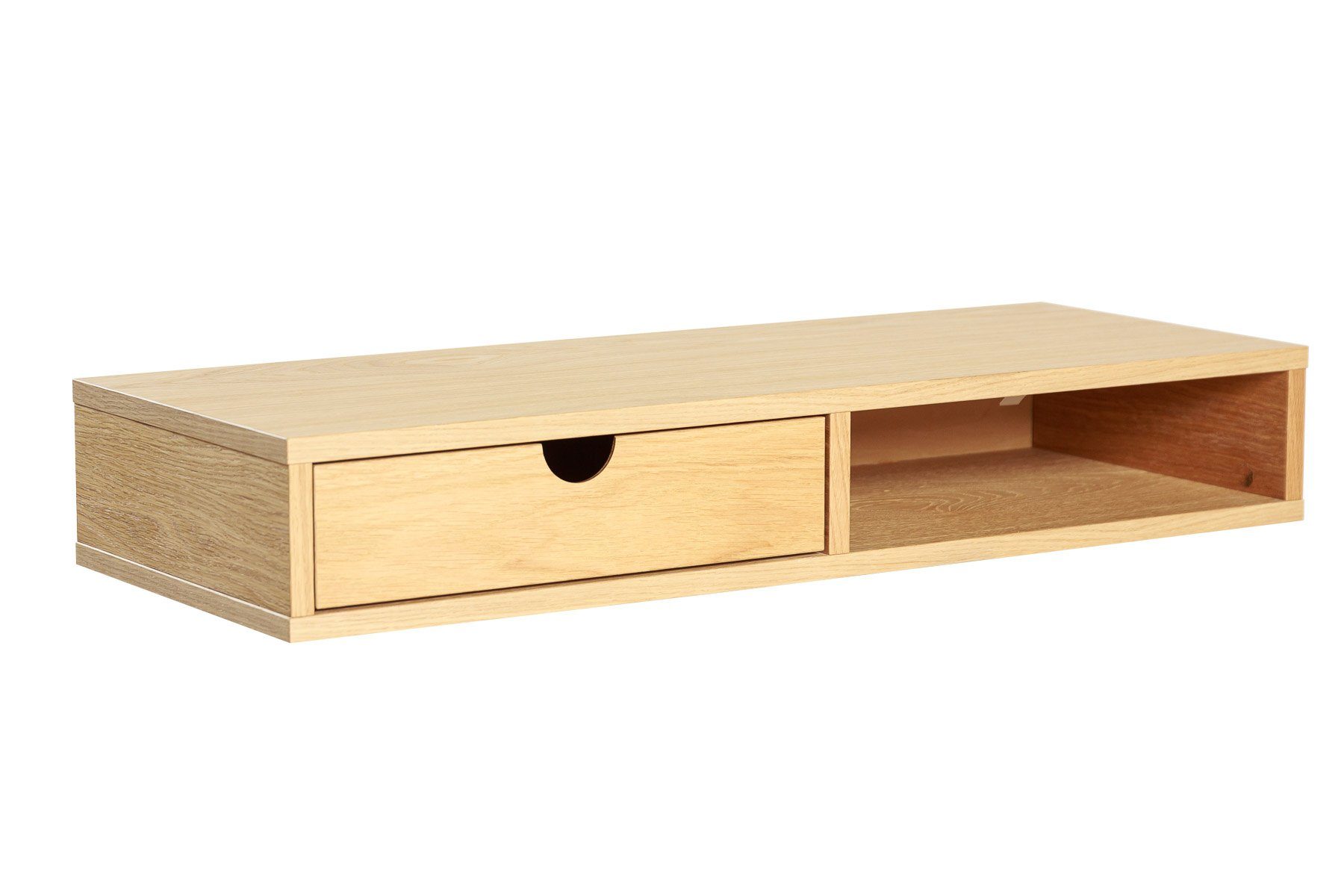 Woodman Stauraumschrank Farsta Mit Holzfurnier aus Eiche, platzsparend, Wandmontage, FSC®